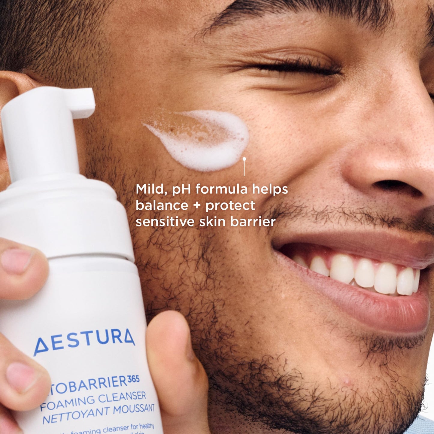 AESTURA ATOBARRIER365 Gentle pH-Balanced Foaming Cleanser with Ceramides | Korean Face Wash for Skin Moisture Barrier Repair, Hy