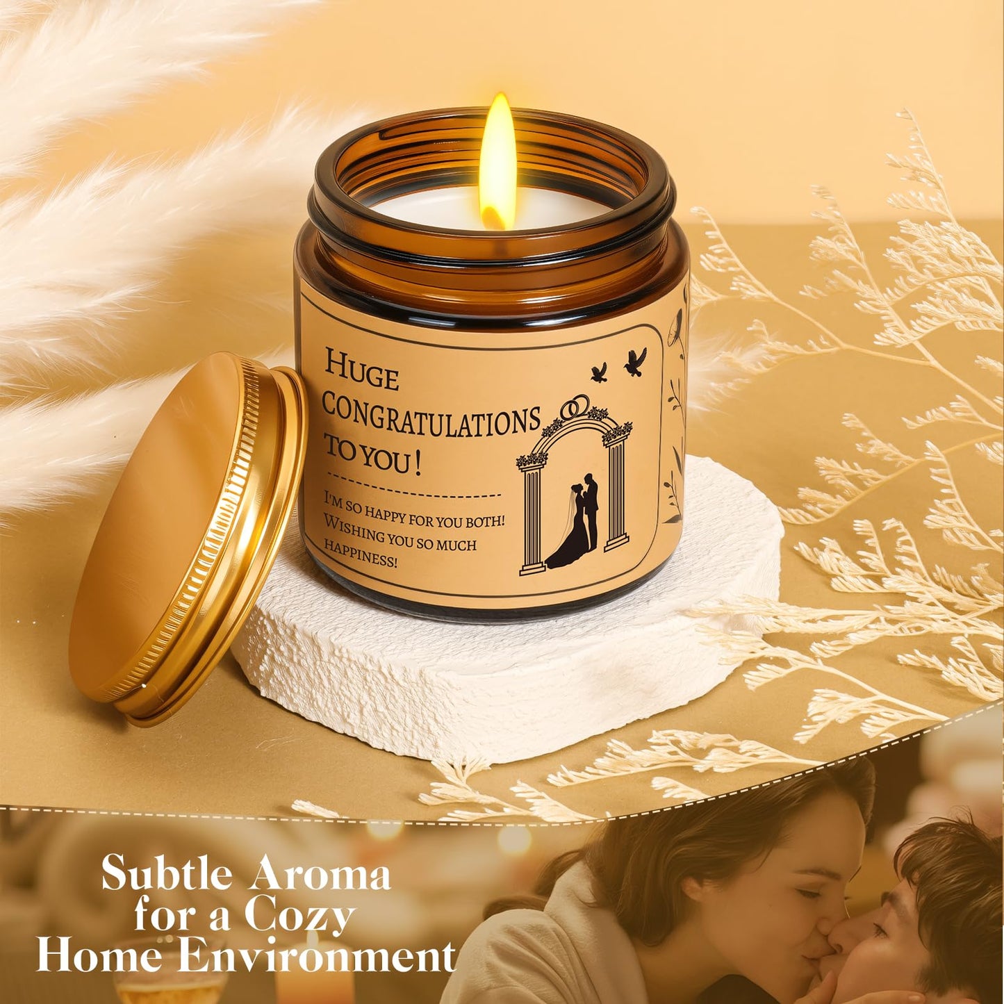 Personalized Wedding Gifts for Couples 2025 | Wedding Registry Ideas with Custom Champagne Flutes, Acacia Wood Board, Cotton Towel, Bridal Shower Gift Basket | Wedding Gifts for Newlyweds