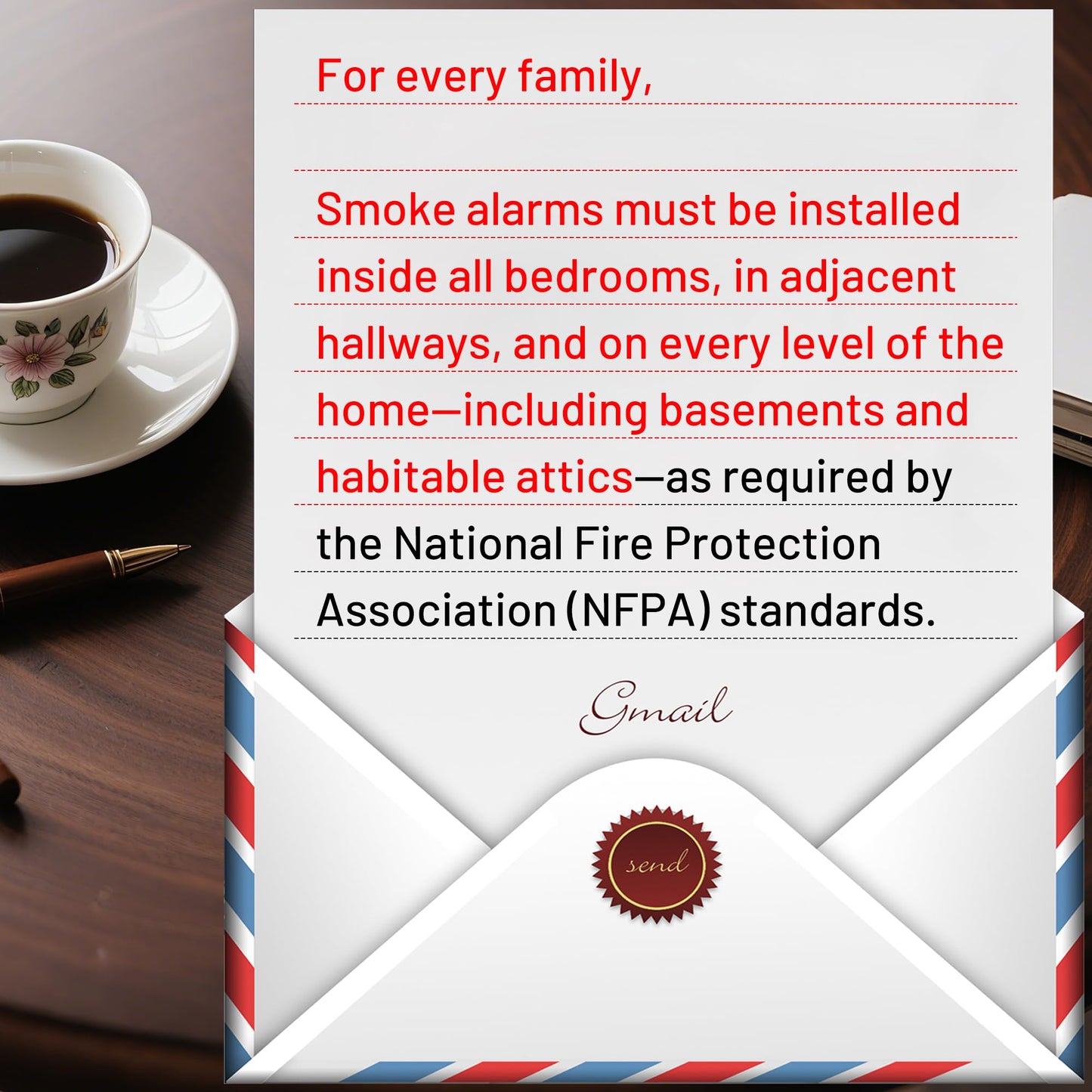Hilmon Smoke Alarm Fire Detector,Battery Operated Photoelectric Smoke Detector with Test Button and Low Battery Warning, Fire Alarms Smoke Detectors for Home, 6 Pack