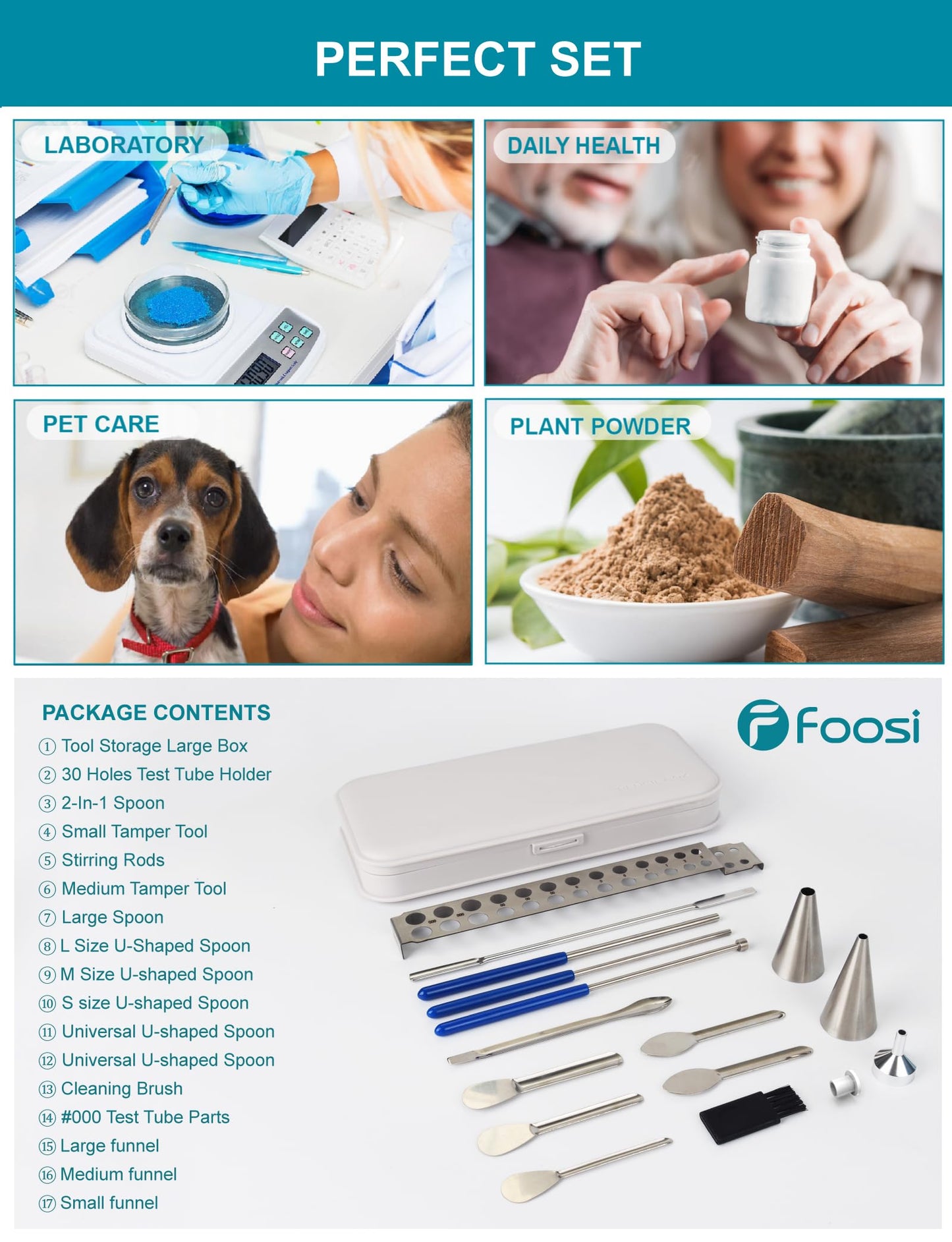 16Pcs Filling Tools Kit - Short Stem Funnels Home & Lab Supplies with Empty Tray and Spoon Scoops Spatula Tamper Quickly Maker All Size # 000 00 0 1 2 3 4 5 Funnel （16Pcs
