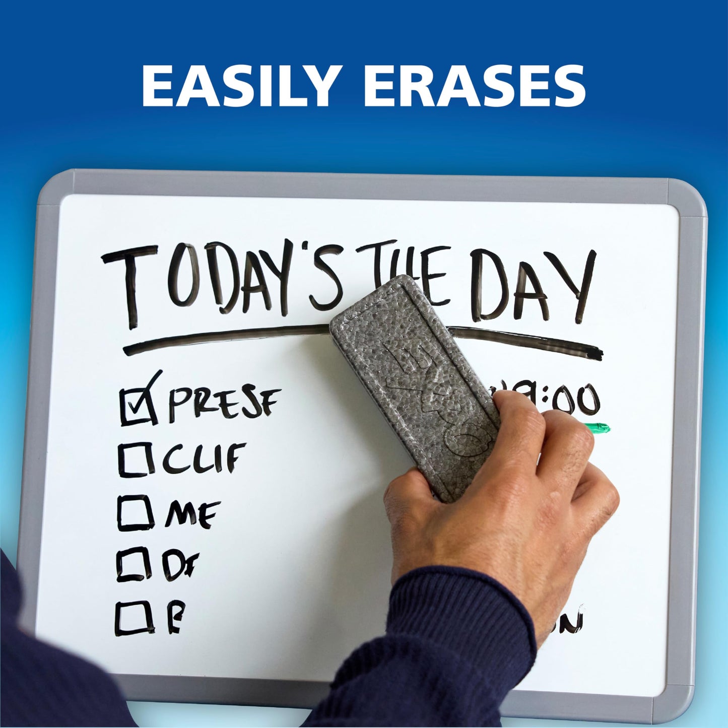EXPO Dry Erase Markers, Low Odor Ink, Black, Chisel Tip, 4 Count - Easily Erases, Vibrant Ink, Ideal for Classroom, Back to School Supplies, Teachers, Office, Whiteboard & Home