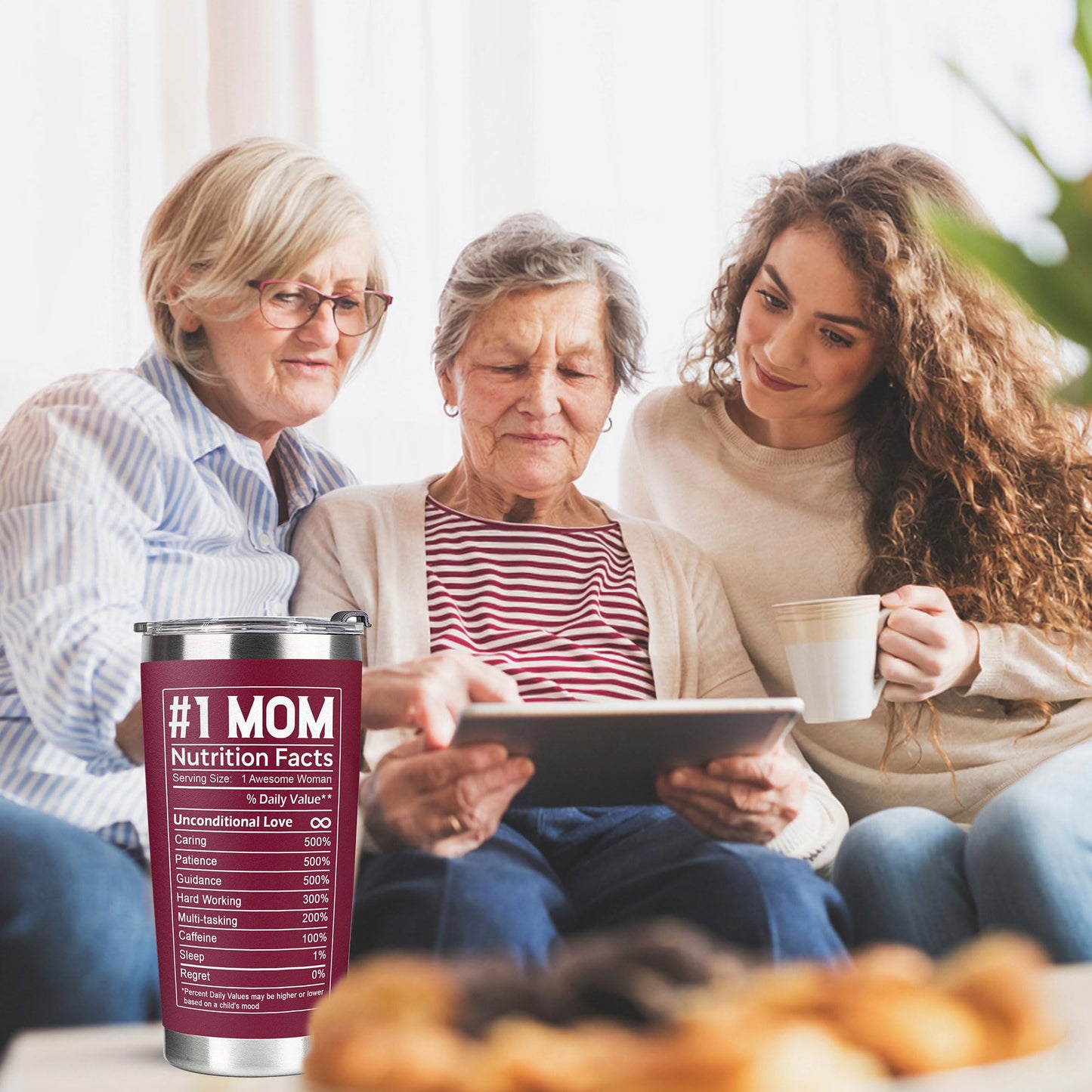 Gifts for Mom from Daughter, Son - Mothers Day Gifts for Mom, Wife, Women - Moms Birthday Gift Ideas, Cool Birthday gifts for Moms, Mothers - Best mom Tumbler, 20 Oz Stainless Steel moms Coffee Cup