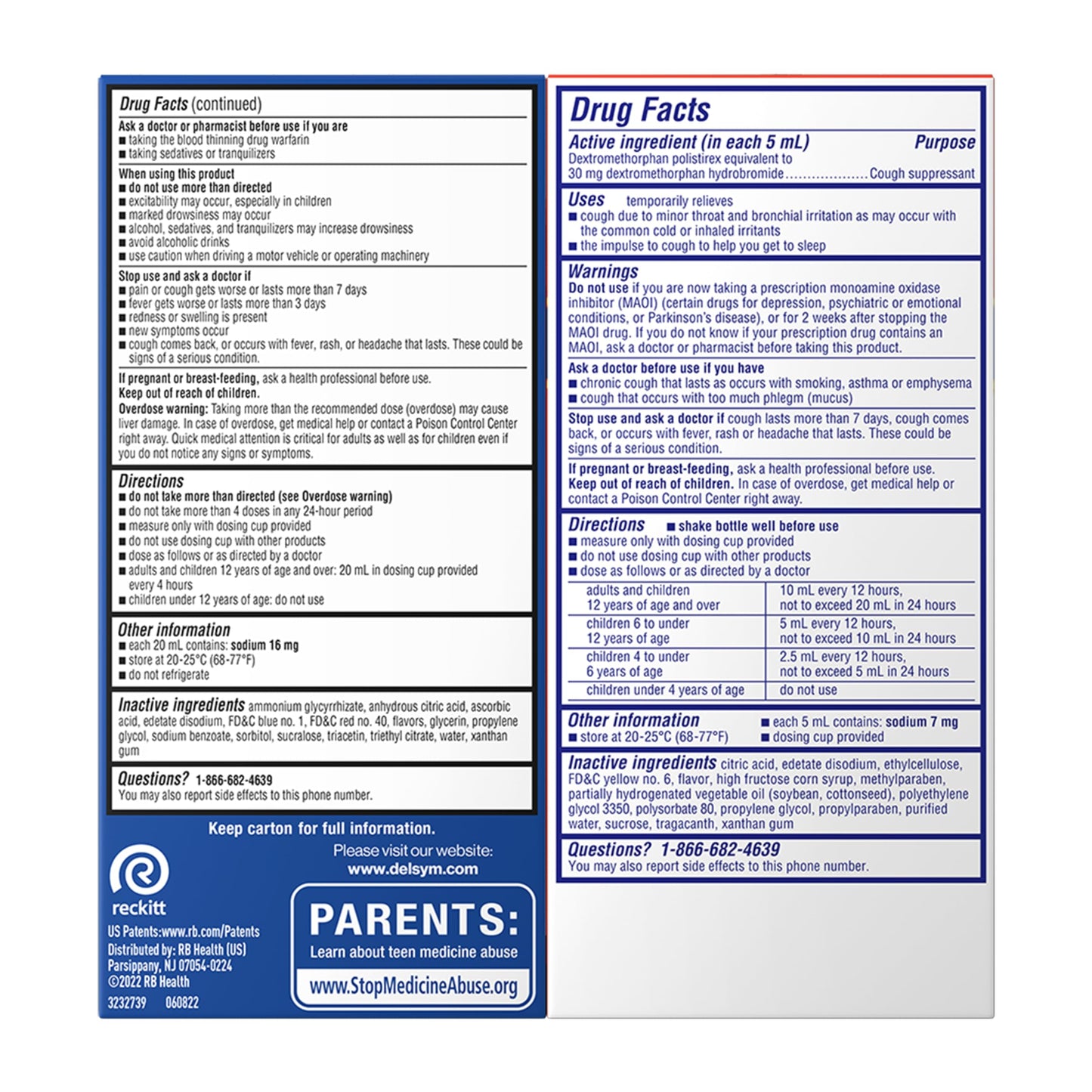 Delsym 12 Hour Cough 5 oz. and Nighttime Fast Relief 6oz, Combo Pack