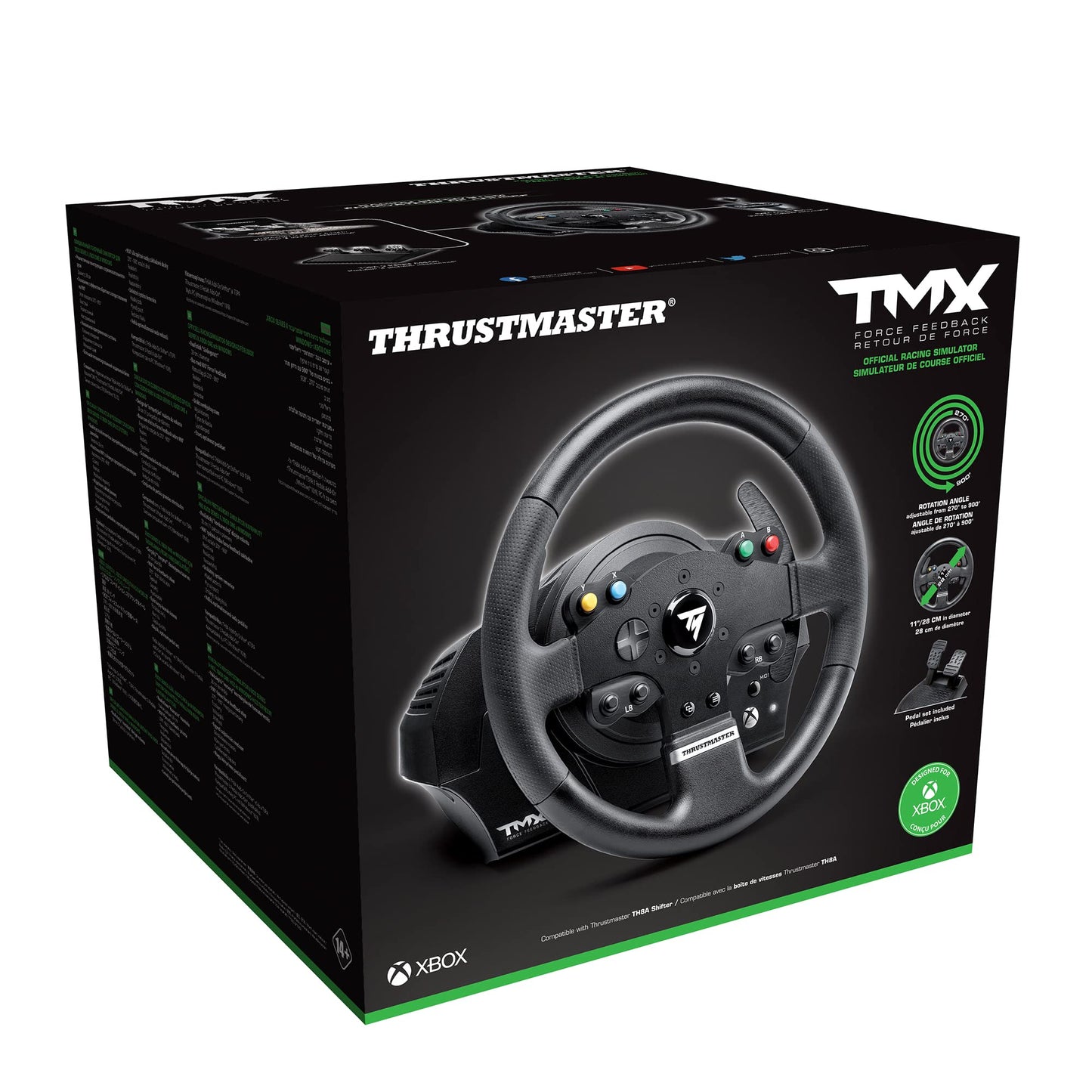 Thrustmaster TMX Racing Wheel with force feedback and racing pedals (Compatible with XBOX Series X/S, One, PC)