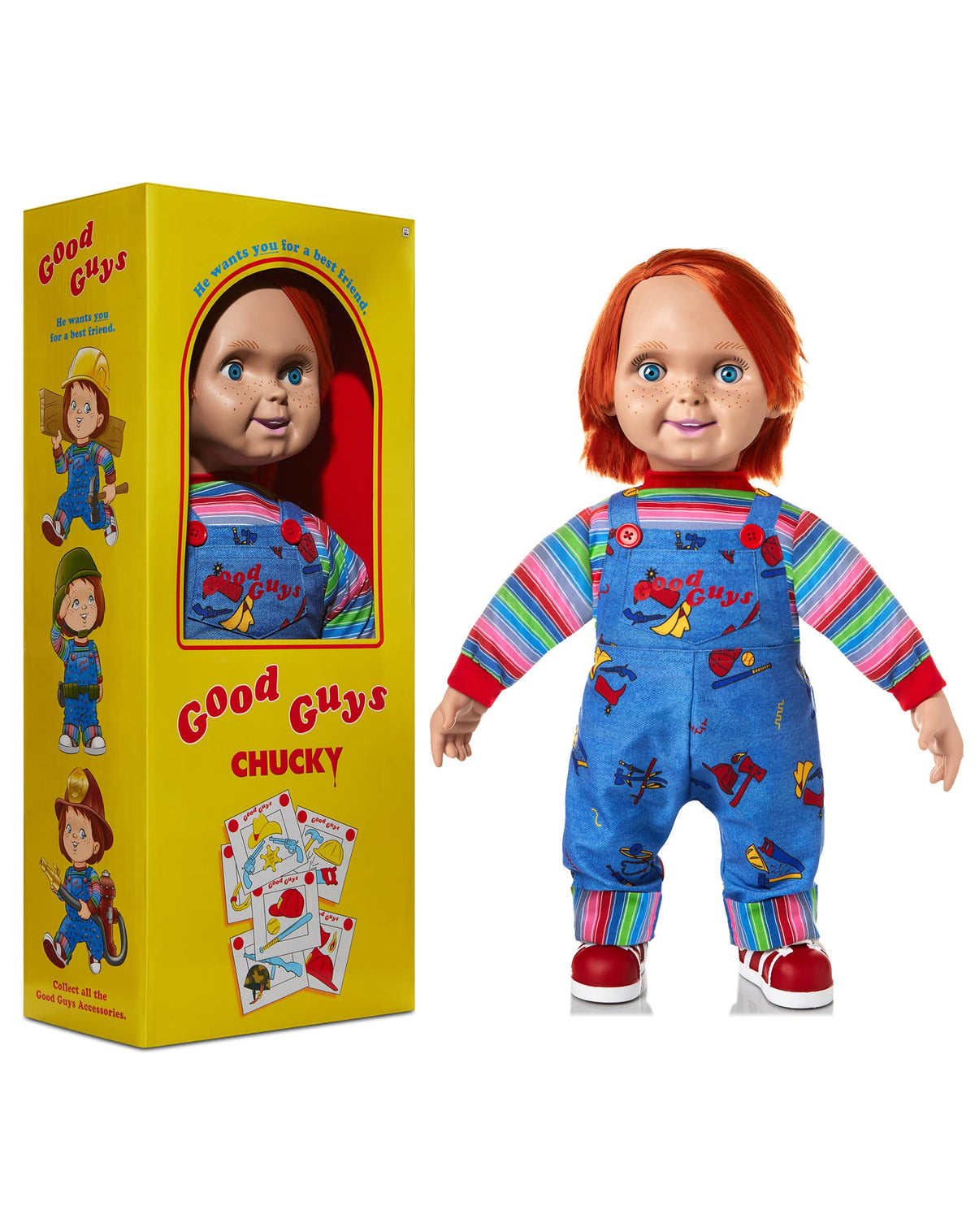 Spirit Halloween Good Guys Chucky Decoration - 24 Inch | Officially Licensed | Child's Play | Horror décor