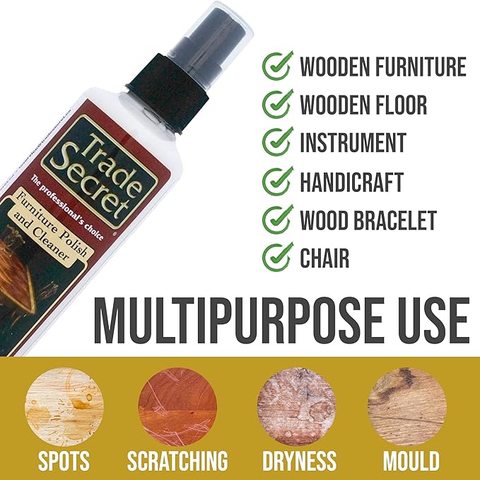 Countertops Country Scented Polish and Cleaner Recommended for Wood Furniture, Piano, Woodworks and Cabinets (236 ml)