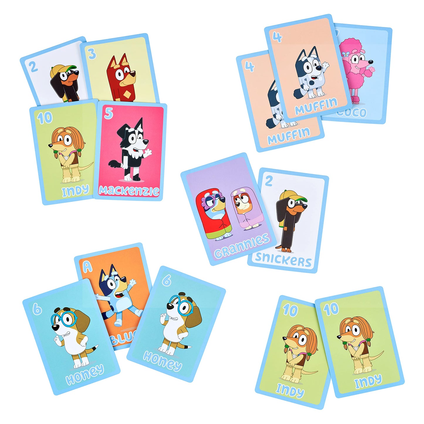 Bluey 5 in 1 Card Game Set, Multicolor (13032)