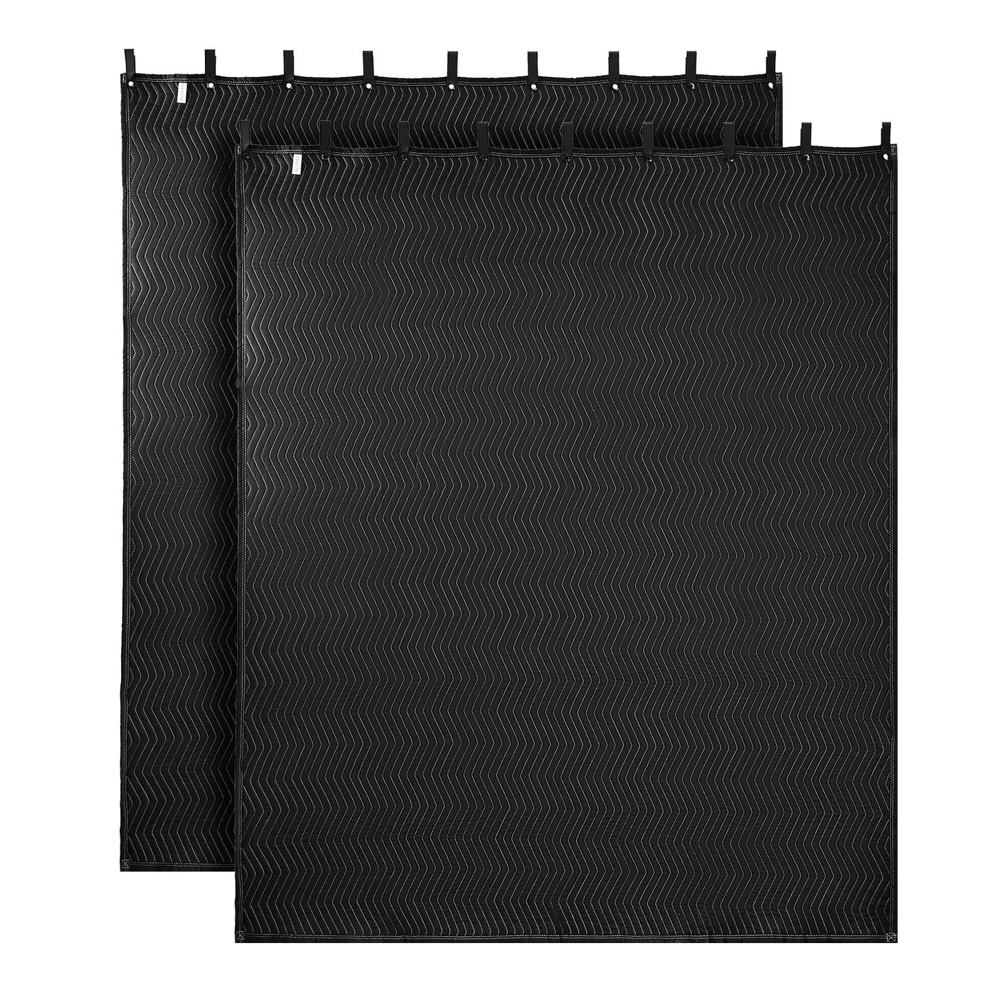 Vevor 2 Pcs Sound Dampening Blankets, Soundproof Curtains With 96 X 80 In, Soundproof Blanket With Grommets, Studio Grommeted Bl