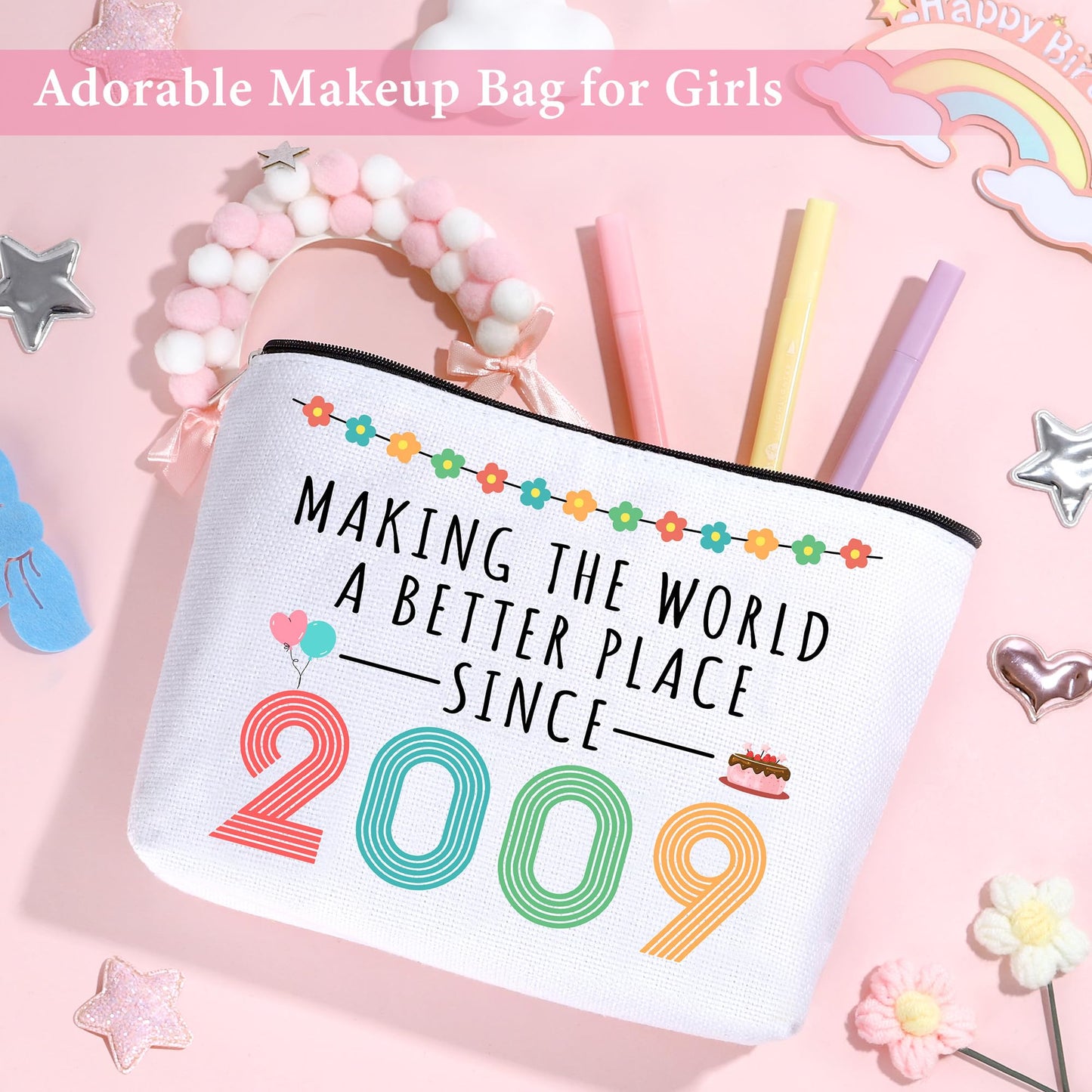 Sweet 16 Gifts for Girls Happy 16th Birthday Gifts for Girls Sweet Sixteen Gift for 16 Year Old Girl Trendy 2025 Pink 16 Year Old Girl Birthday Gift Ideas 16th Decoration for Granddaughter, Daughter