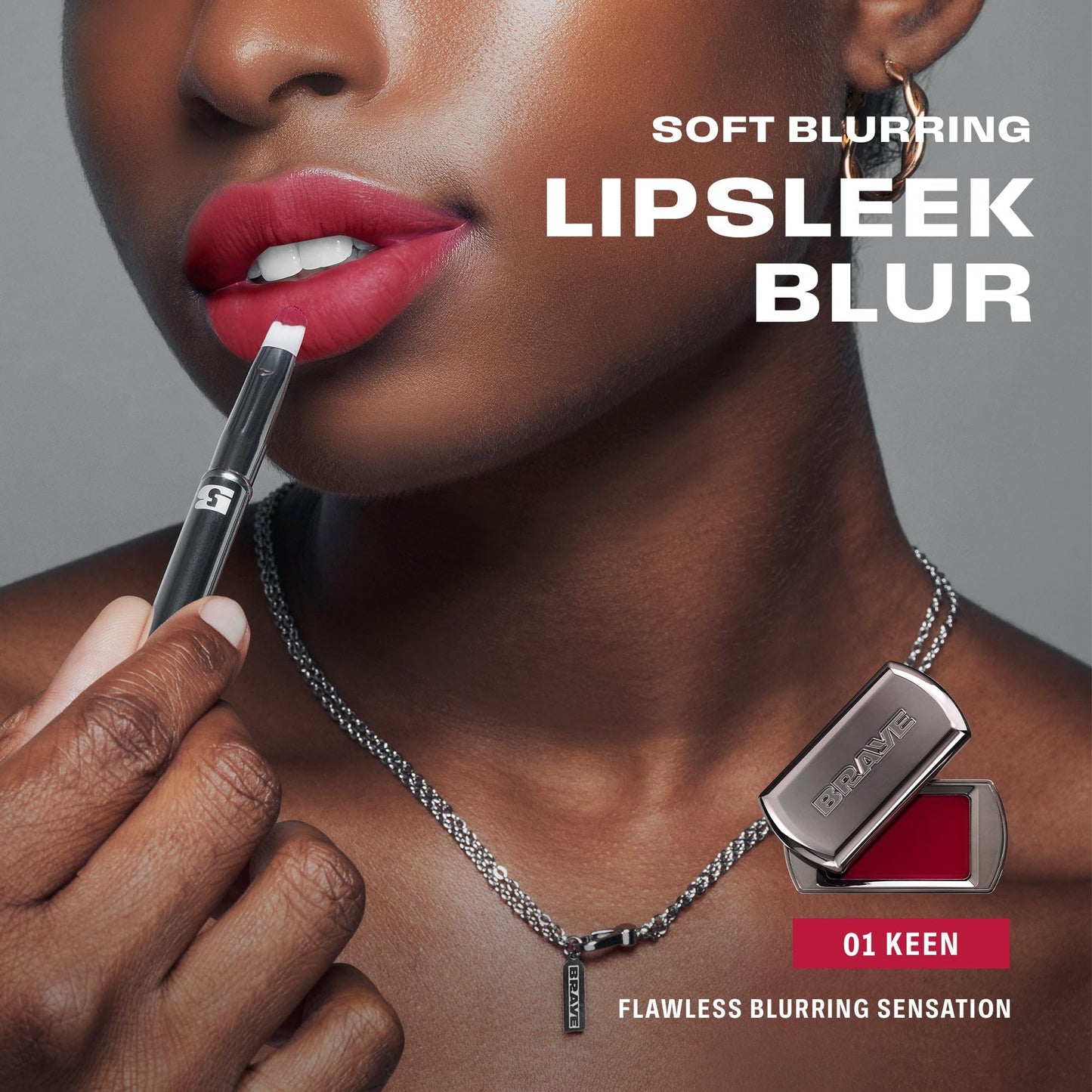 BRAYE LIPSLEEK BLUR | Blush for Cheeks & Lips, Korean Makeup Blush, Cool Lip and Cheek Balm, Vegan Cream, Lightweight w/Blendabl