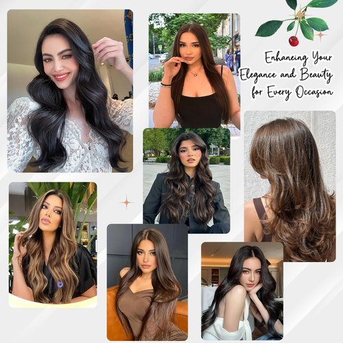 Jet Black Clip in Hair Extensions Real Human Hair Clip ins 20 Inch 7pcs 120g Human Hair Clip in Extensions Straight Hair Double Weft Human Hair Extensions For Women