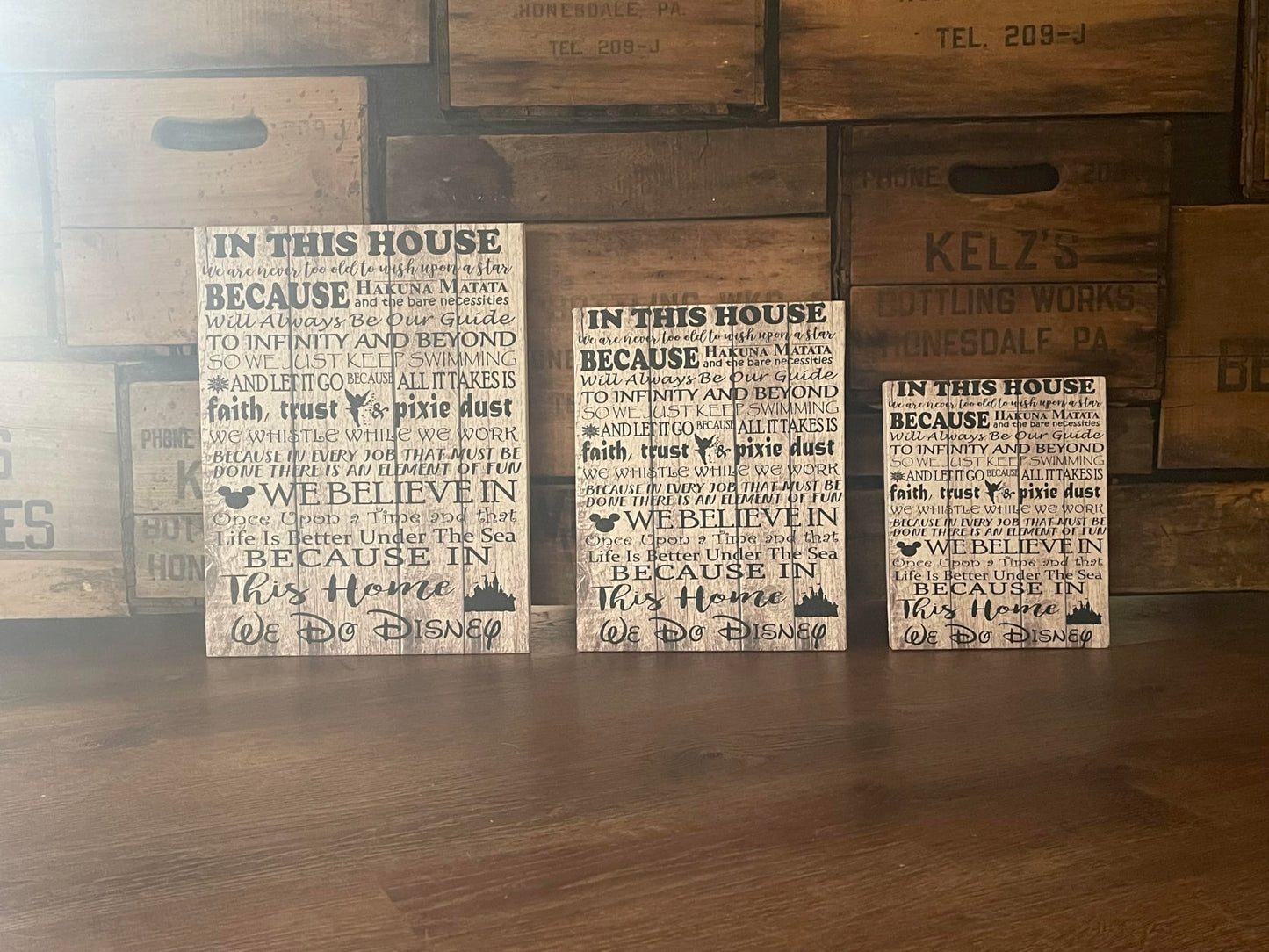 Disney Themed Wall Decor, Wedding or Were Going To Disney Gift, We Do Disney, In This House, Custom Canvas, Personalized With Family Name, First Trip, Memories, Quotes