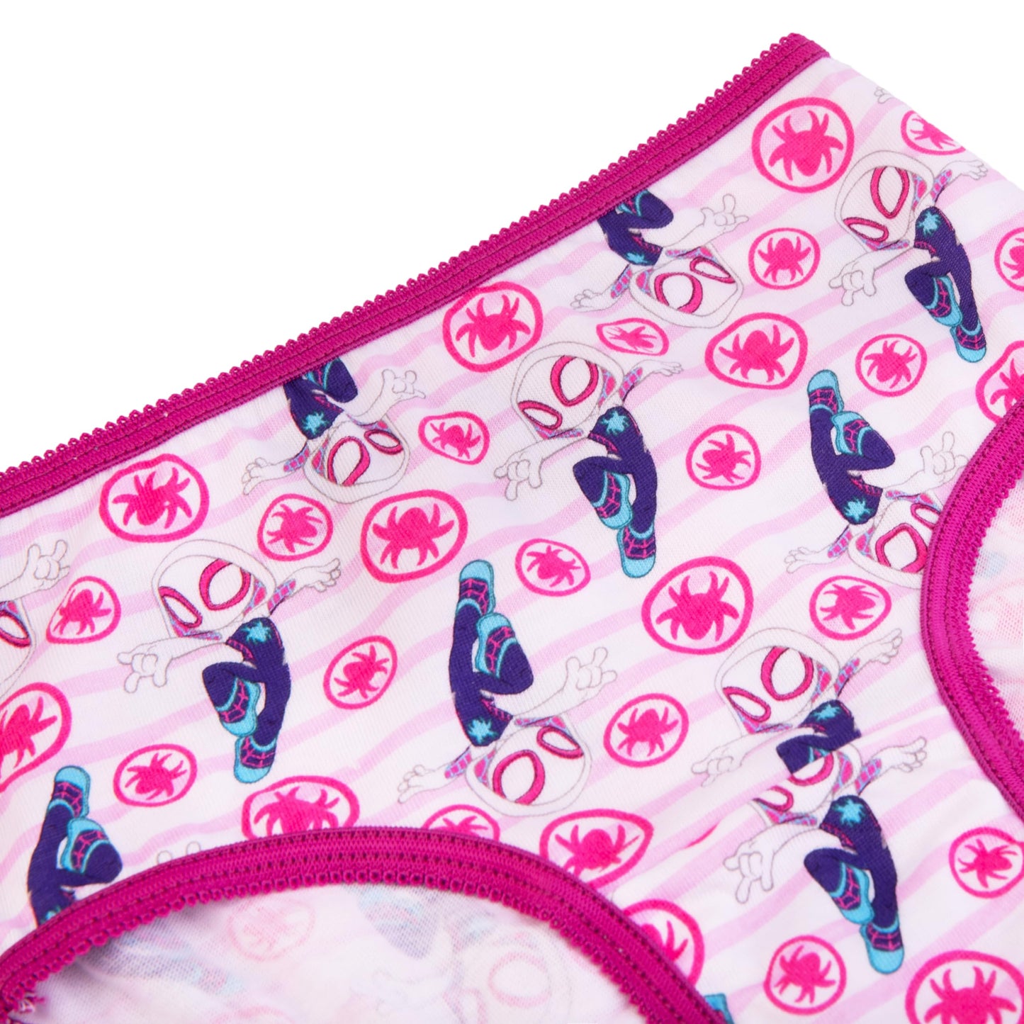 Marvel Spiderman & Ghost Spider Exclusive Toddler Panties, Girl Short & Potty Training Pants, 7-Pack