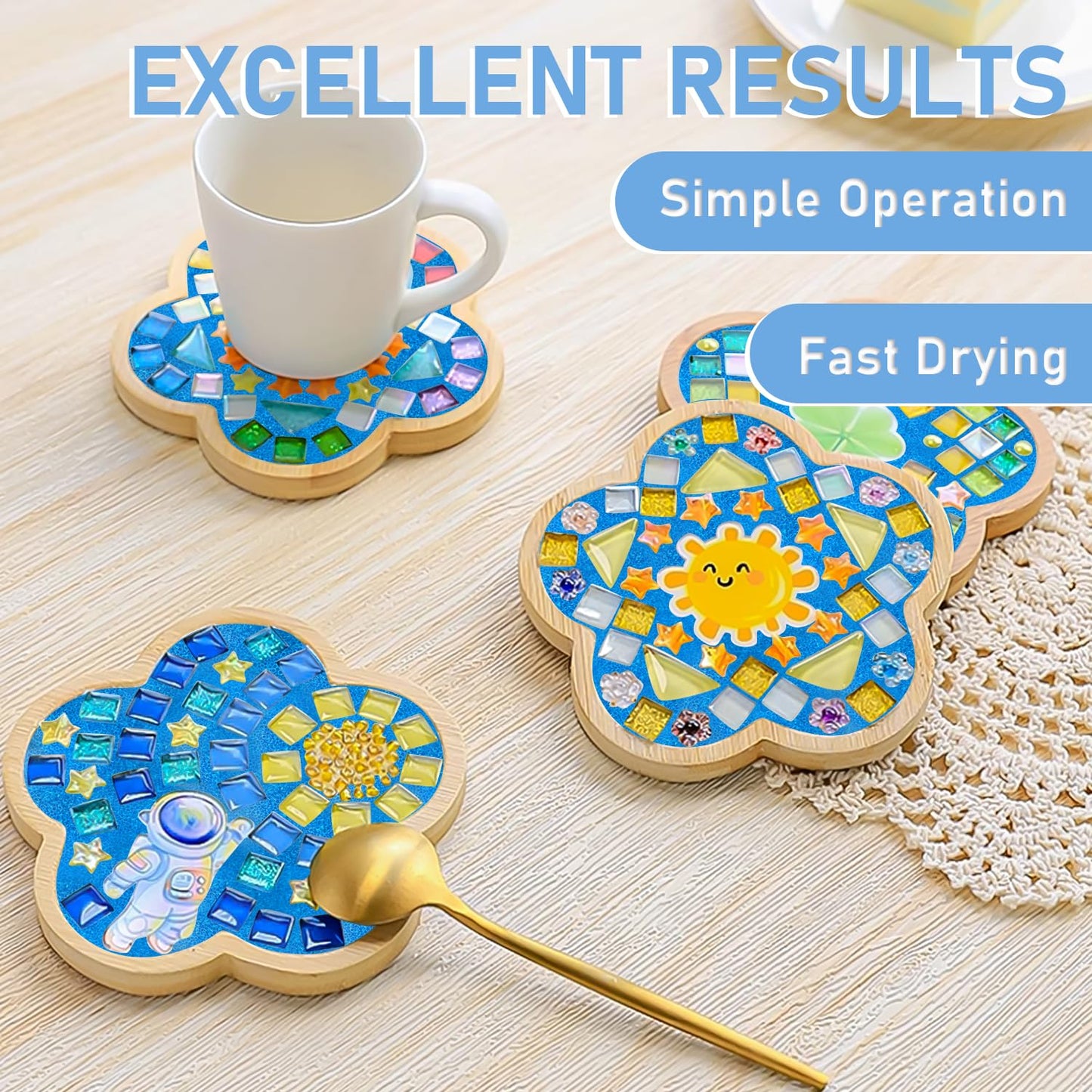 Mosaic Crystal Grout, Mosaics Tile Tools, Mosaic Tile Accessories – Essential for Handmade Grouting and Perfect for DIY Craft Projects (Blue, 4.5oz)