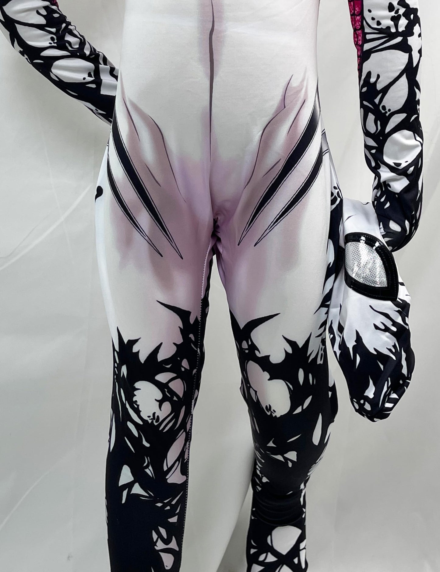 Dokiory Girls Costume Halloween Bodysuit Mask Spandex Jumpsuit Cosplay for Kids Toddlers