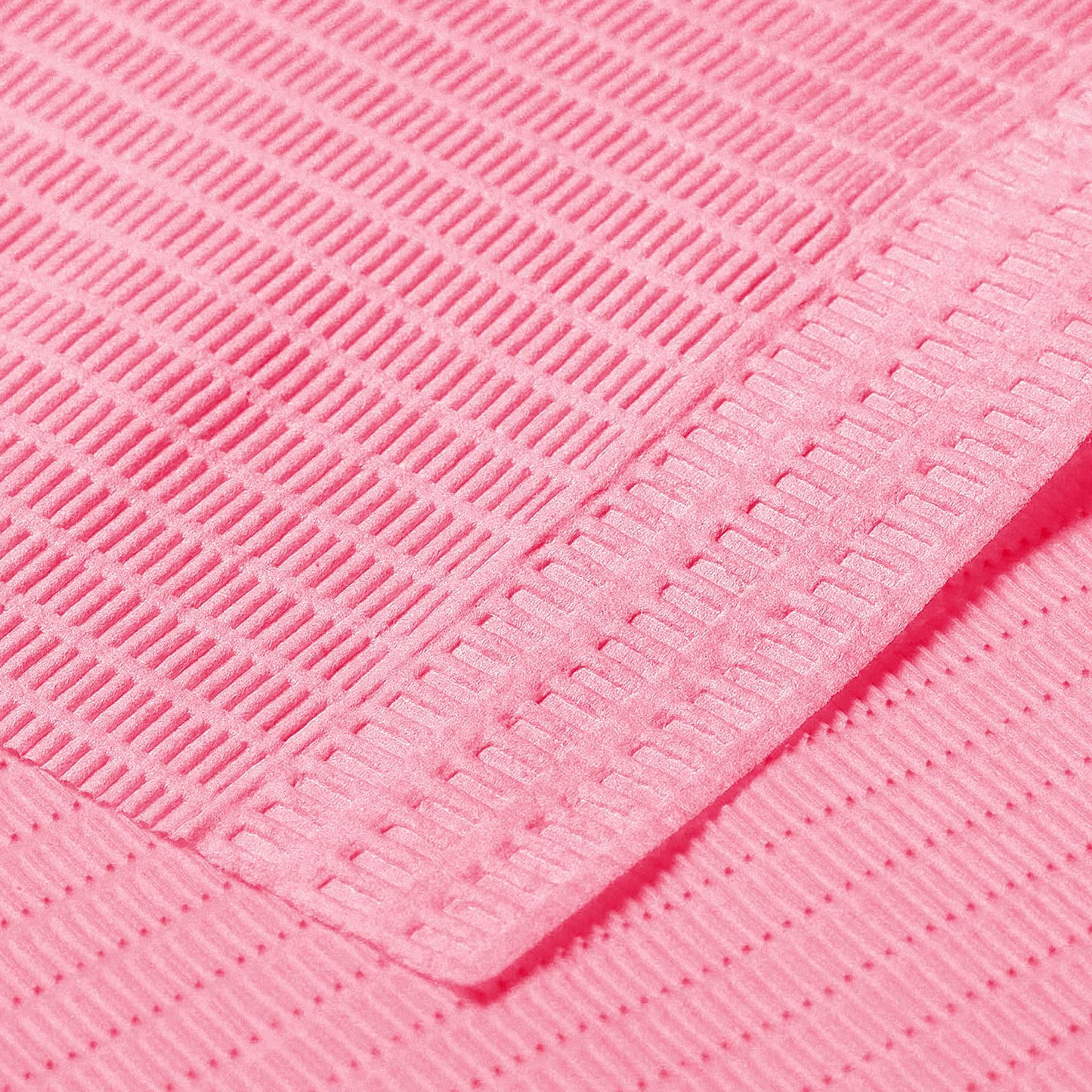 JMU 125 Pack Dental Bibs, Pink Dental Bibs Disposable 3-Ply, 13" x 18" Patient Bibs Medical Tray Covers