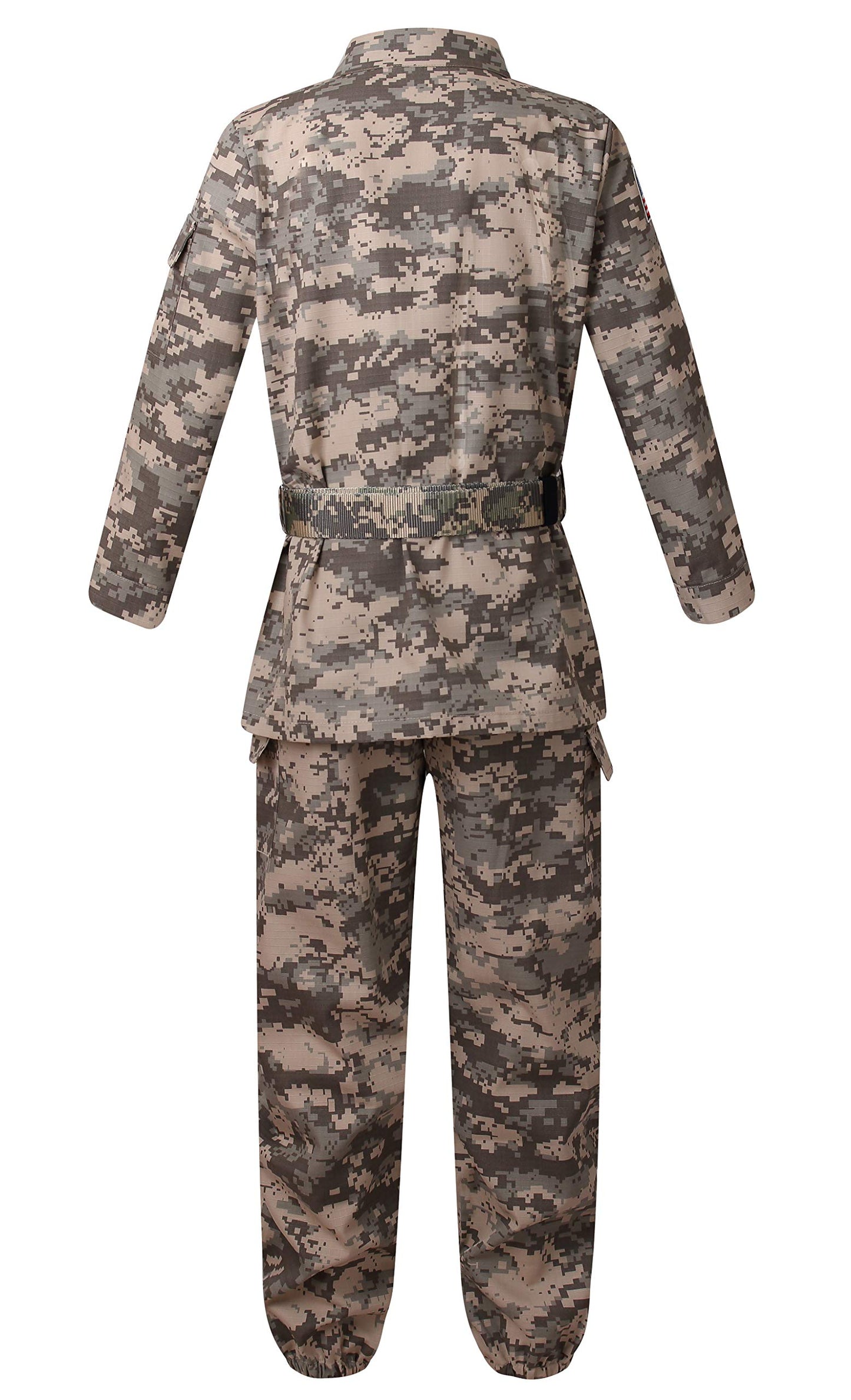 Deluxe Kid's Camo Combat soldier costume (4-6 Years）