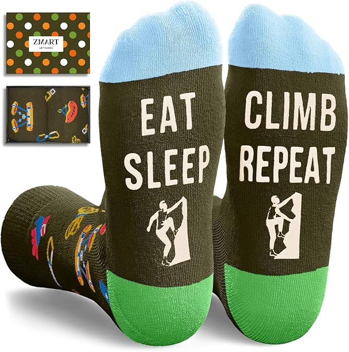 Zmart Sports Gifts for Men Women - Swim Climbing Yoga Gym Socks for Runner Skateboarder