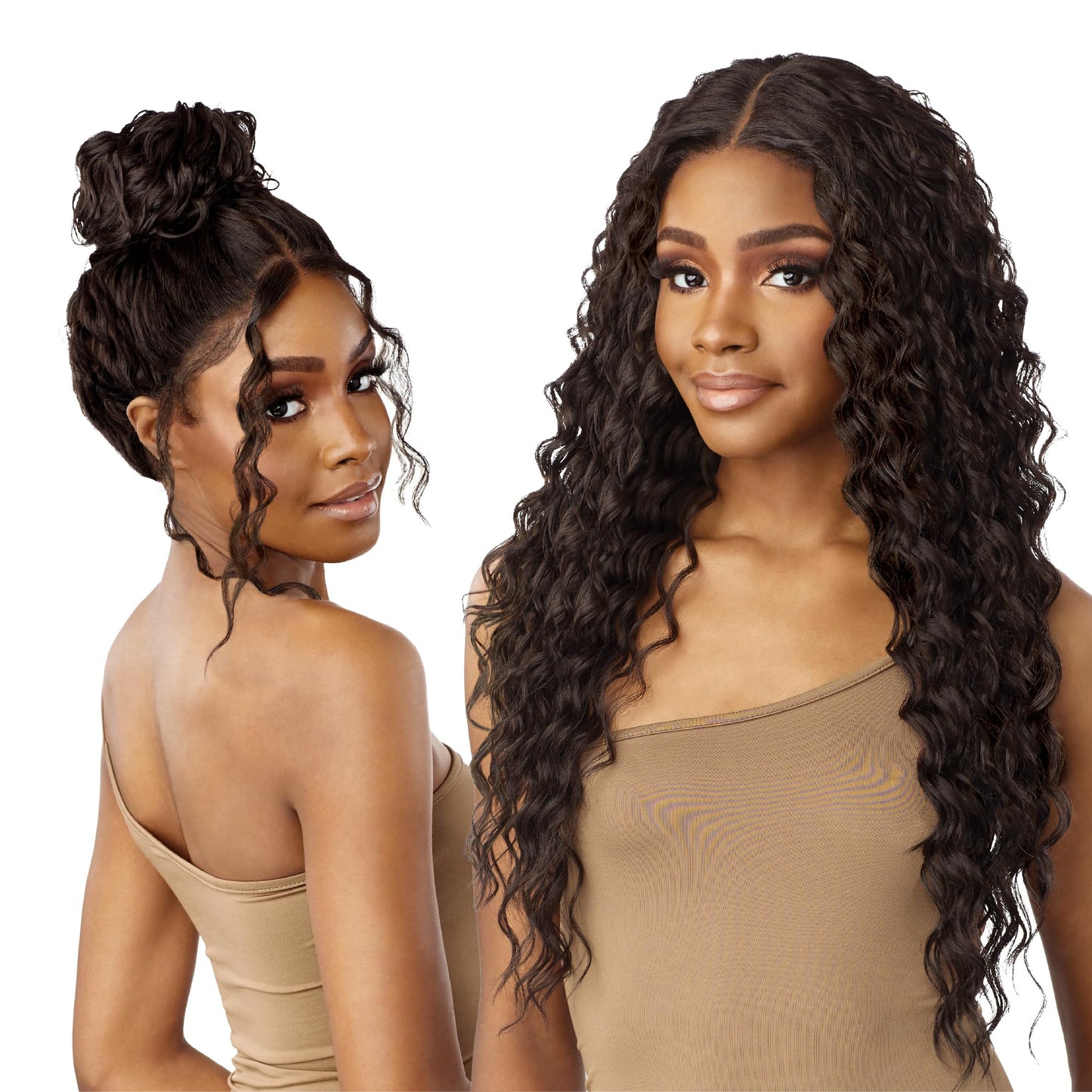 Sensationnel Butta 360 Lace Wigs - Unit 4 Wider Parting 360 Degree Lace Glueless Synthetic Preplucked Hairline (CH27)