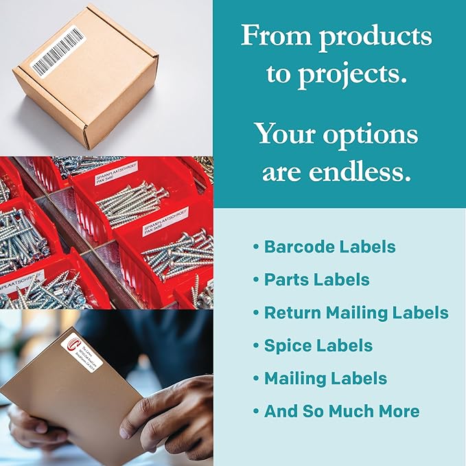 Premium Label Supply White Sticker Address Labels – 3" x 1" – Laser/Inkjet Compatible – (18 per Sheet), 1000 Sheets – 18,000 Total Adhesive Labels