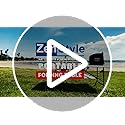 ZenStyle 6 ft Indoor Outdoor Heavy Duty Plastic Folding Table Portable Picnic Table Fold-in-Half Utility Table w/Handle an...