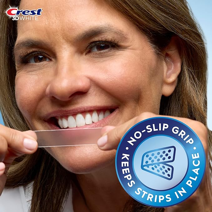 Crest 3D Whitestrips Sensitive At-Home Teeth Whitening Kit, 18 Treatments, Gently Removes 15 Years of Stains, Crest Whitestrips, Teeth Whitening Kit