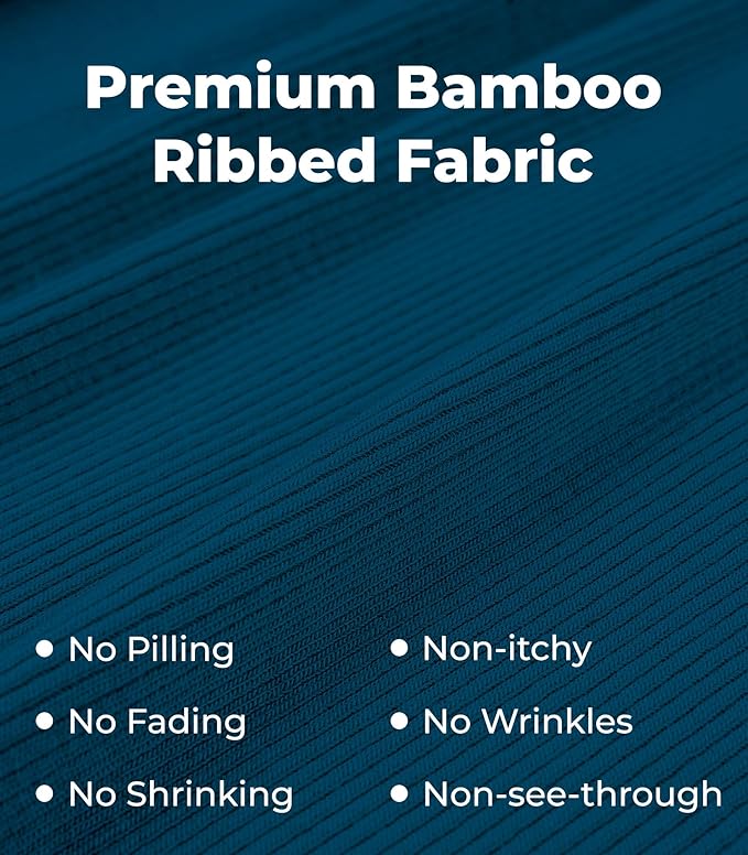 NACHILA Pajamas for Women-Viscose from Bamboo, Ribbed Racerback Tank Top Sexy Split Shorts Pajama Sets Cooling Sleep Cami Pjs