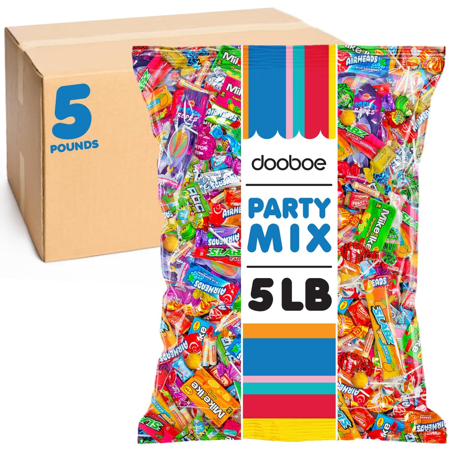 Bulk Candy Bag - 5 Pounds - Back To School Variety Pack Candy - Classroom Individually Wrapped Candies - Pinata Filler Treats - Halloween Candies