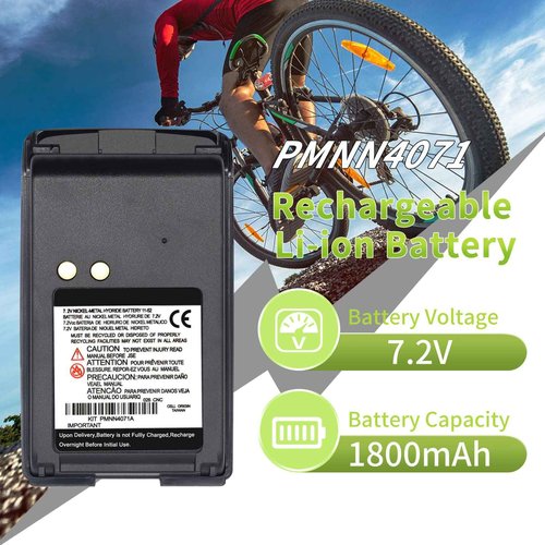 LIENIAO (4PCS) PMNN4075A Battery PMNN4075AR NI-MH [2025 New Version] for Motorola Mag One BPR40 A8 A6 BC130 PMNN4071 PMNN4071AC PMNN4075 PMNN4071A PMNN4071AR Battery
