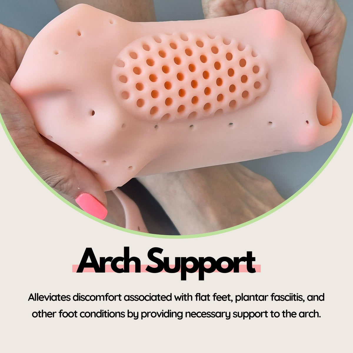 Arch Moisturizing Socks - Hydrating Gel-Lined Spa Socks for Soft, Smooth Feet - Treat Dry, Cracked Heels & Rough Skin, Unisex (L