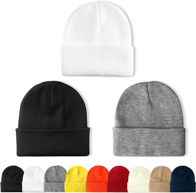 NPQQUAN Unisex Beanie Hats for Men Women Winter Knit Beanies