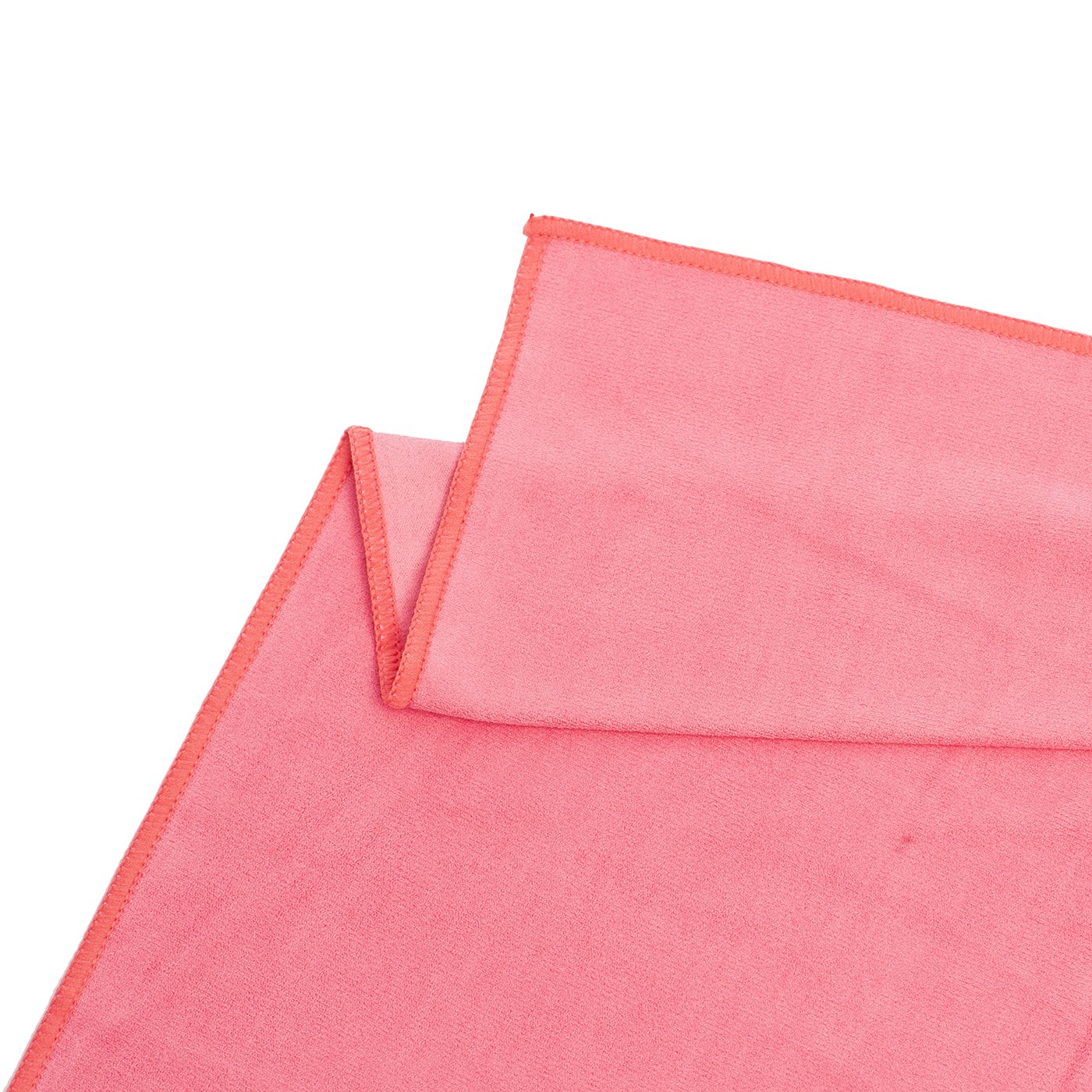 Shandali Hot Yoga GoSweat Microfiber Hand Towel in Super Absorbent Premium Lemonade Pink Suede for Bikram, Gym, and Outdoor Sports. 16 x 26.5 inches.