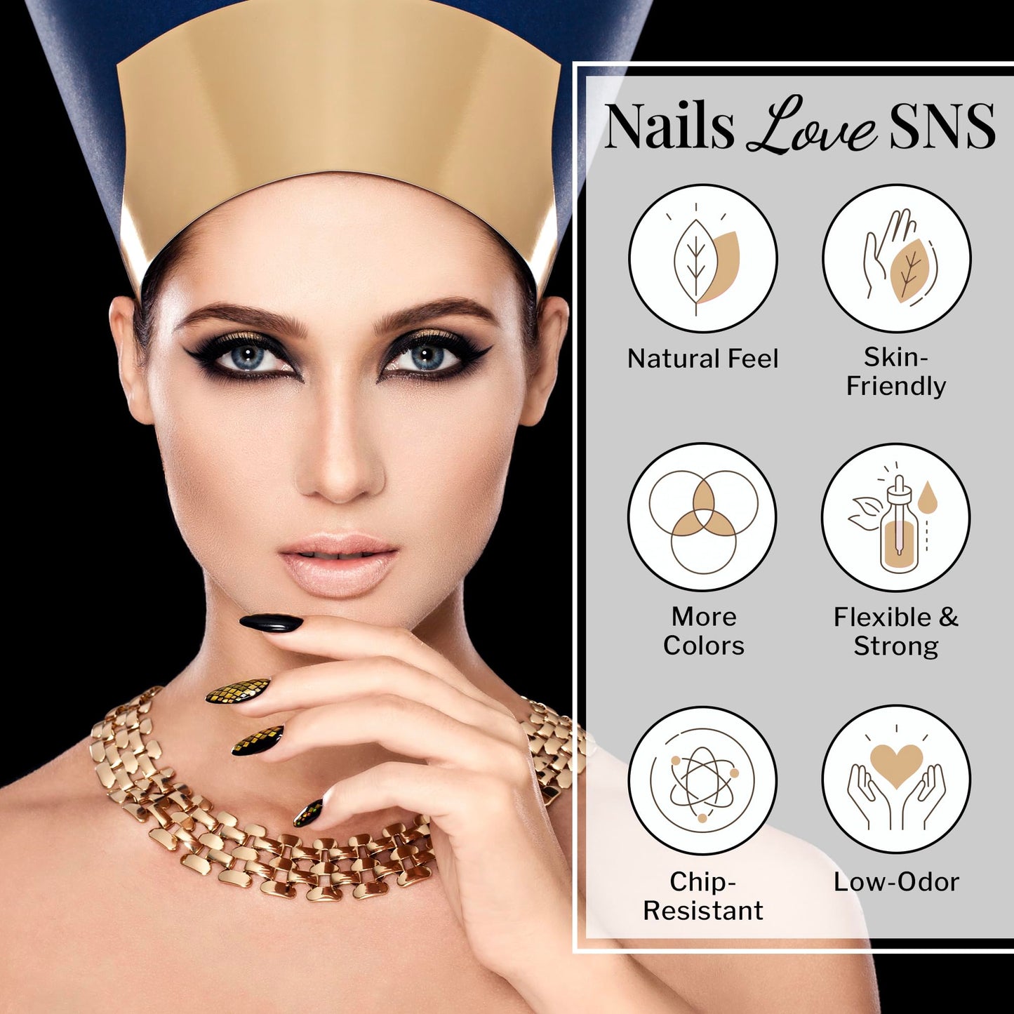 SNS Nails Dipping Powder - Cleopatra Collection - CT04 - Nauti-Gal - 1OZ