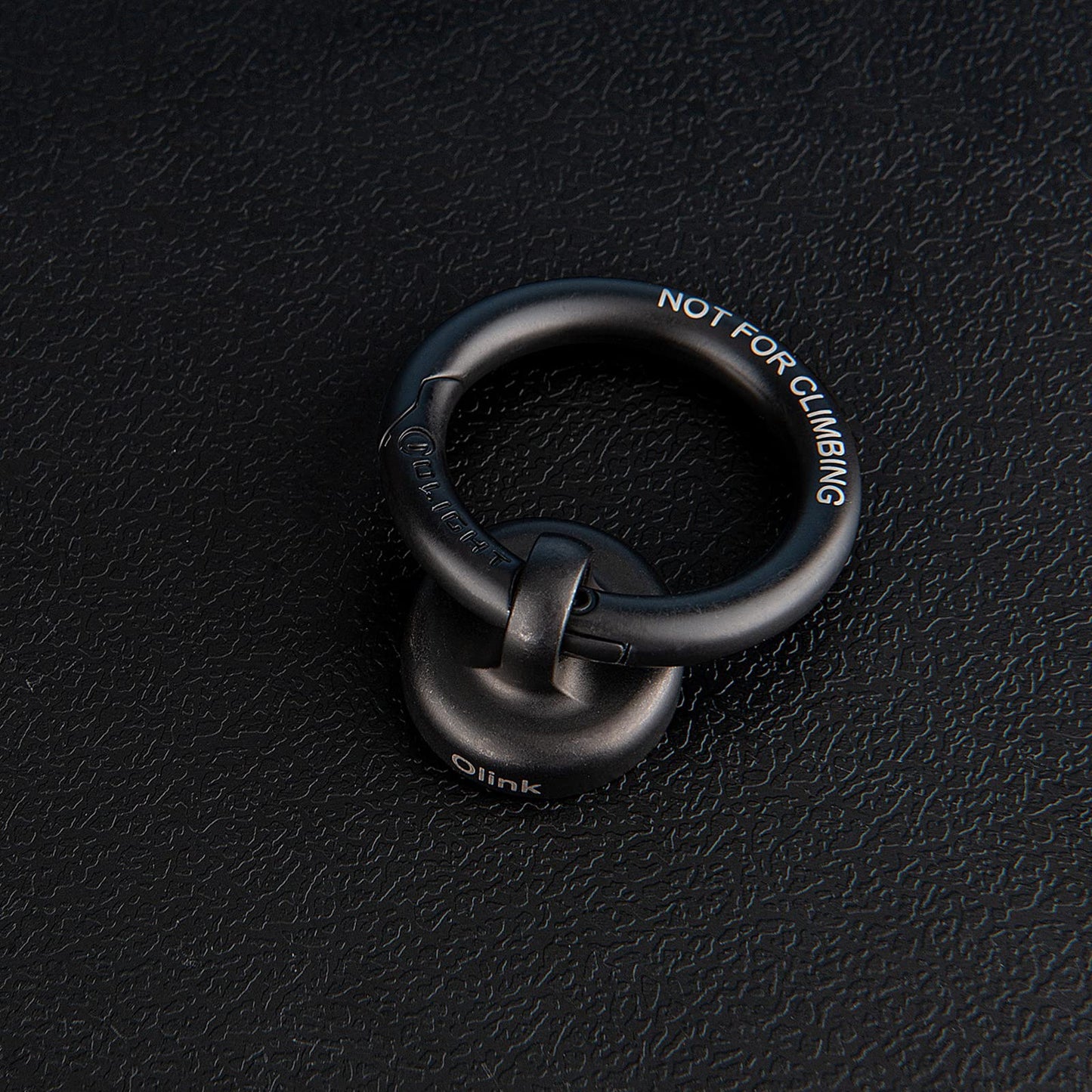 OLIGHT OLINK Portable Magnetic Hook Compatible with Flashlights, Obulb Series, Stainless-Made Carabiner-Style Ring (Black)