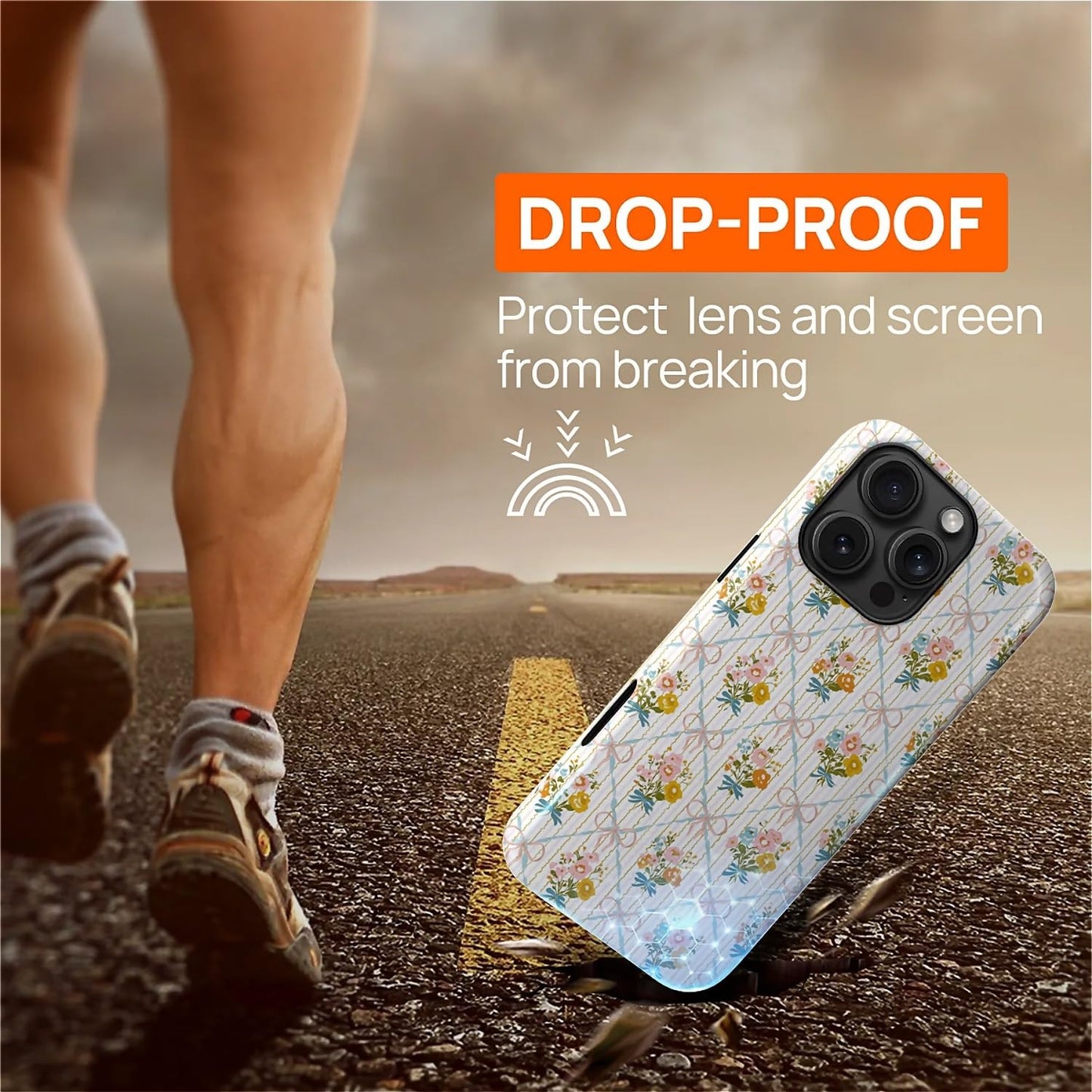 Ilikediy For Iphone 16 Pro Case [Compatible With Magsafe] Pattern Design Case For Women Girls Hybrid 2 Layer Hard Shell Silicone