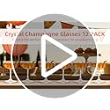 YARYOUNG 7 oz Crystal Coupe Glasses, Set of 6, Champagne Glass Set, Classic Cocktail Glass, Drinking Glasses Set, Bar Glas...