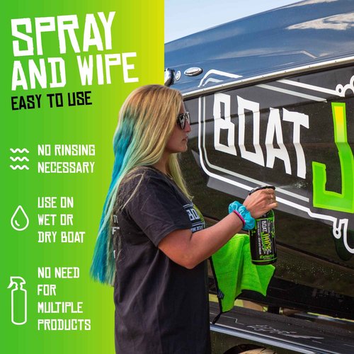 Boat Juice Exterior Boat Cleaner 32oz & 1G Bundle - Boat Water Spot Remover, Boat Ceramic Coating, Boat Wax, Boat Cleaner Fiberglass, Boat Cleaning Supplies (Kit)