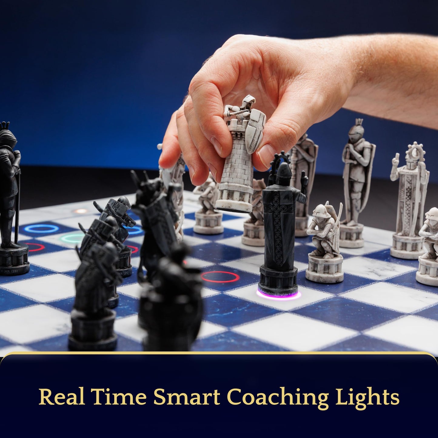 Harry Potter Electronic Chess Board Game. GoChess Mini Wizard. Light-Up Chess Set for All Skill Levels. Online Play App for Harry Potter Fans Smart Board Games Lovers