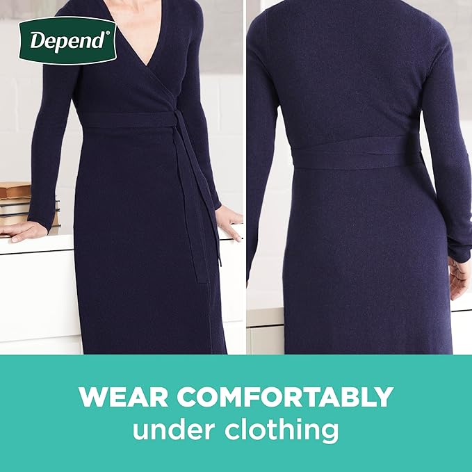 Depend Adult Diapers with Tabs, Incontinence Protection with Tabs, Unisex, Large (35–49" Waist, over 170 lbs), Maximum Absorbency, 48 Count (3 Packs of 16)