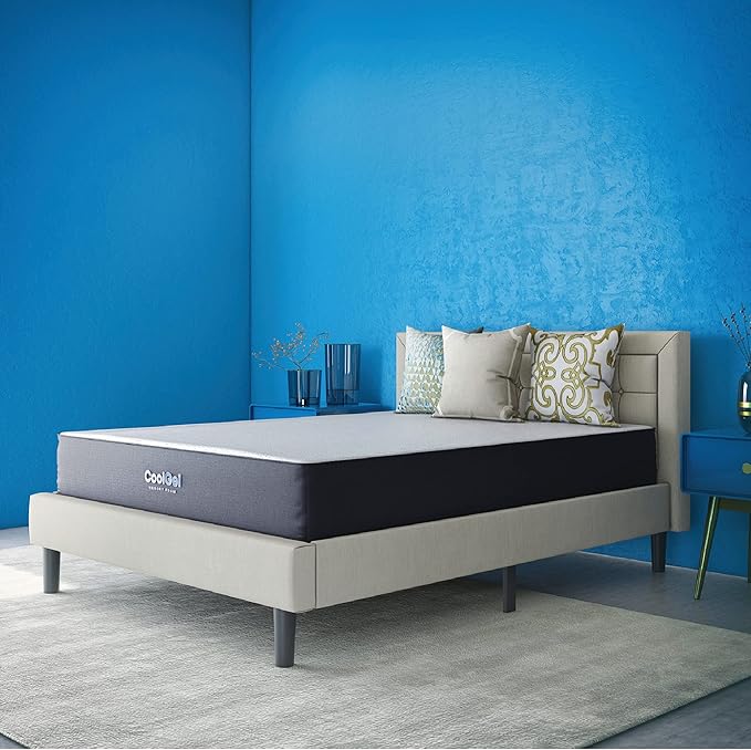 Classic Brands Cool Gel Ventilated Gel Memory Foam 10-Inch Mattress, Full, White