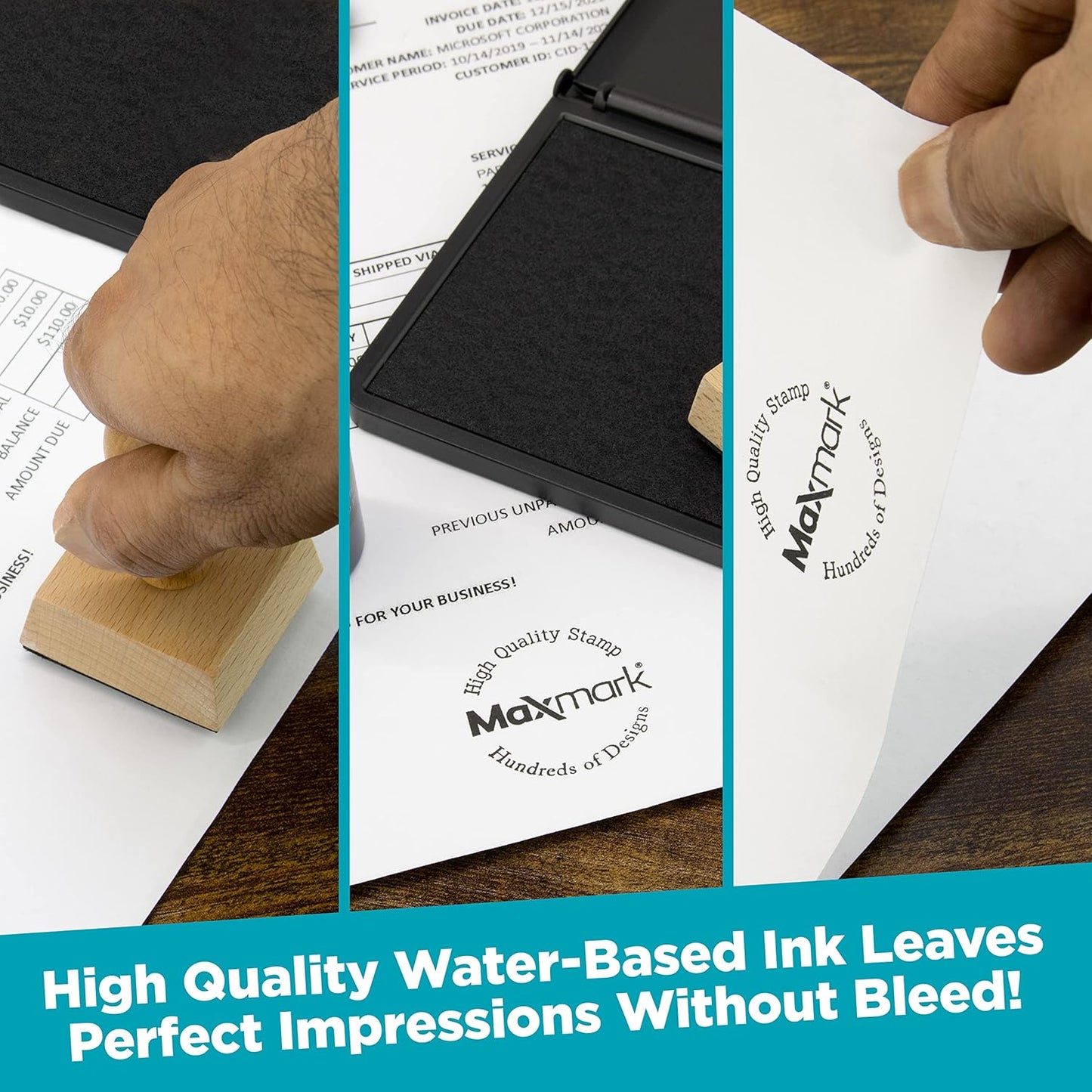 MaxMark Premium Refill Ink for self Inking Stamps and Stamp Pads, Orange Color - 2 oz.