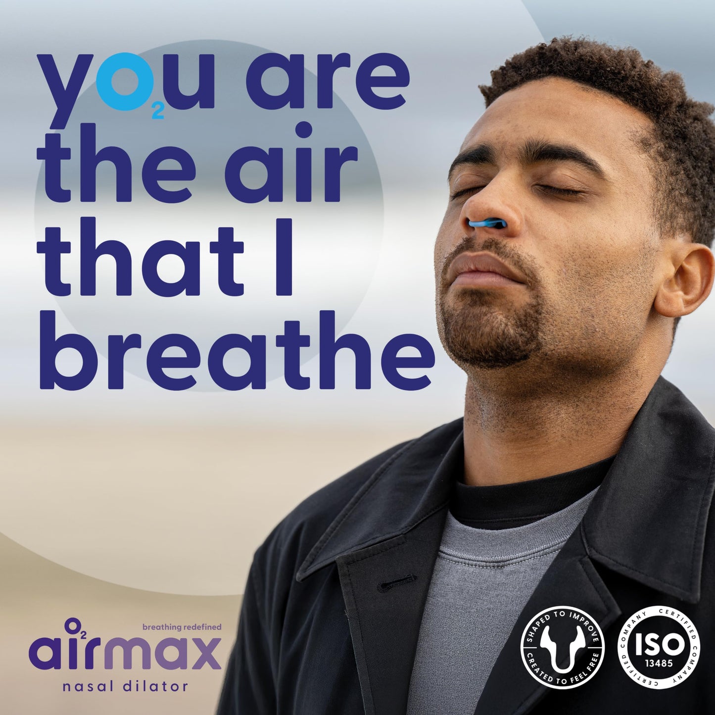 AIRMAX Nasal dilators for Sleeping - 76% More Airflow - Anti Snore Device - Breathe Freely Through The Nose - Sinus Relief, Sleep aid and snoring Solution - 2X Small Blue - 6 Month Relief
