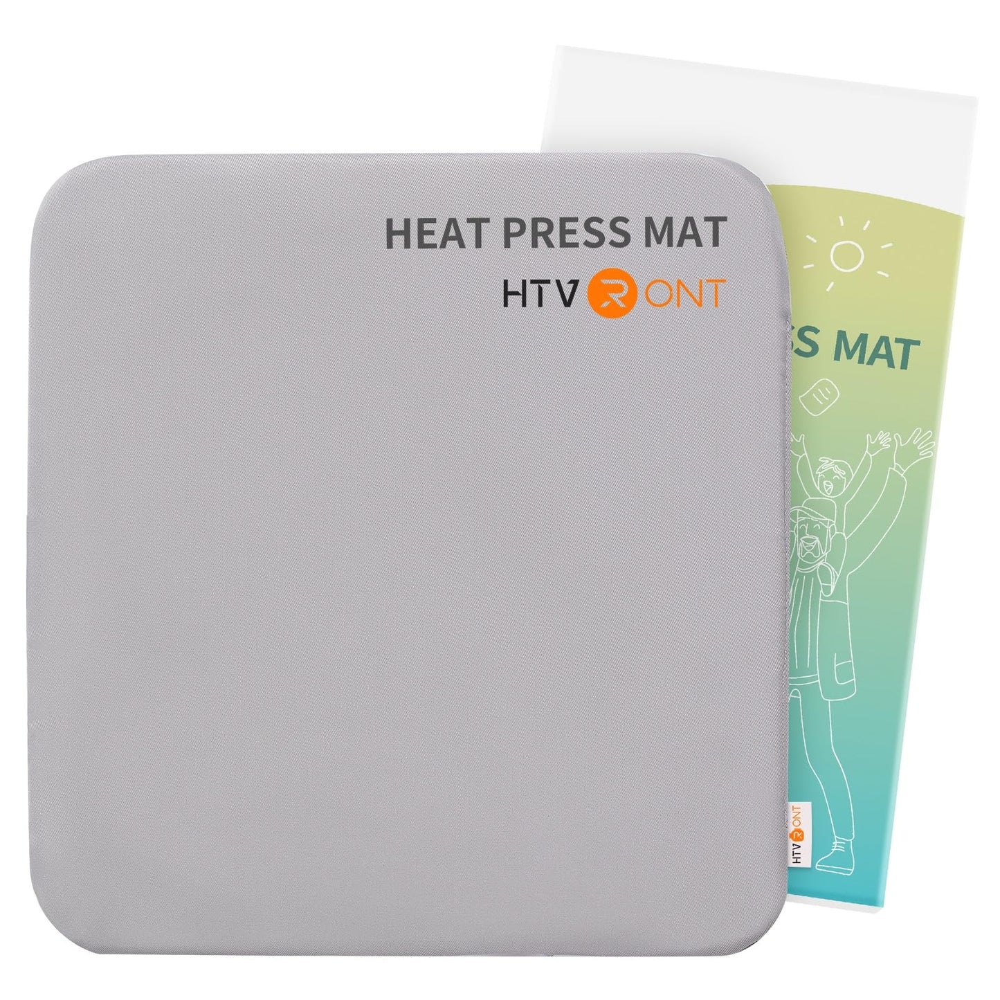 HTVRONT Auto Heat Press Machine for T Shirts - 15x15，52 Pcs Heat Press Accessories & 15"x15" Heat Press Mat for Cricut，12" x 20ft Black & White Heat Transfer Vinyl