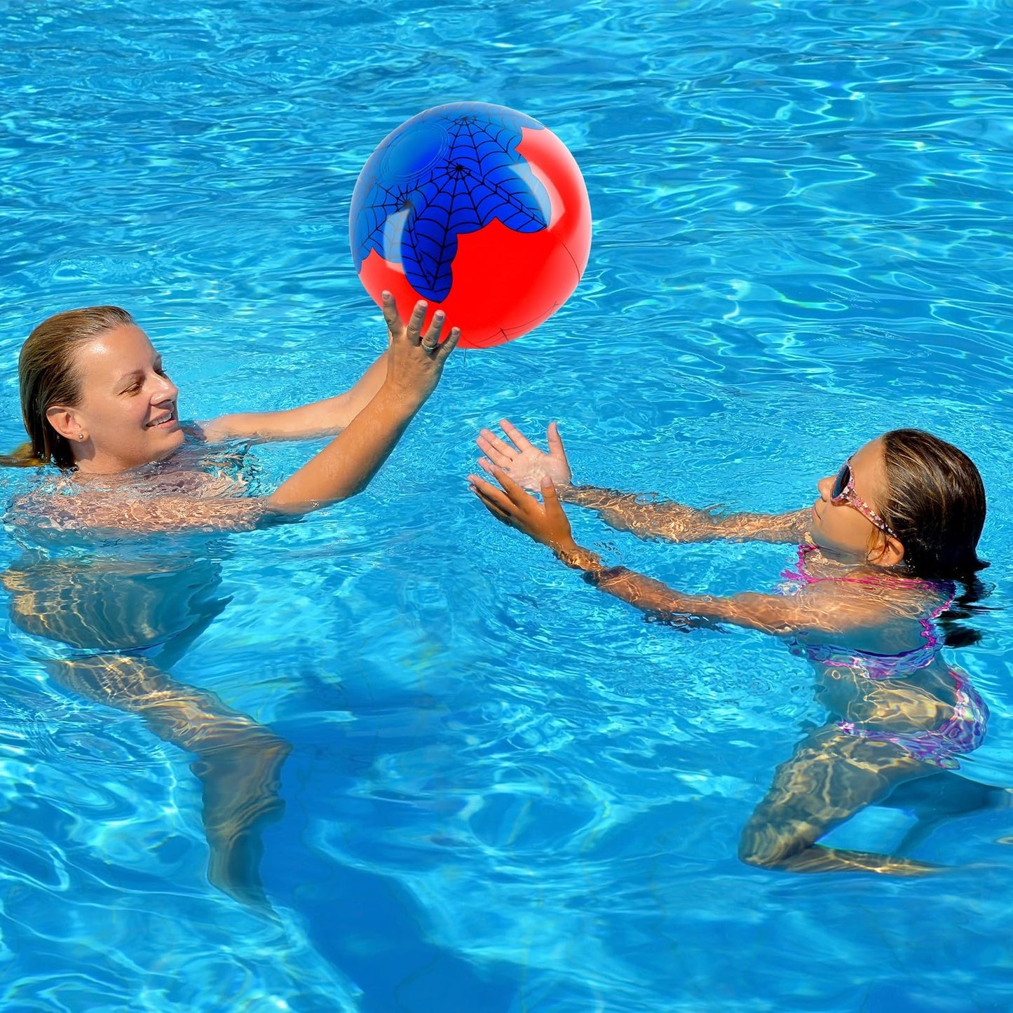 12PCS Spider Web Beach Ball 12 Inch for Kids Summer Pool Party Supplies|Spider Birthday Decorations|Bulk Spider-Themed Party Favors,Beach Games,Class Celebration,Outdoor Activities&Holiday Gift Ideas