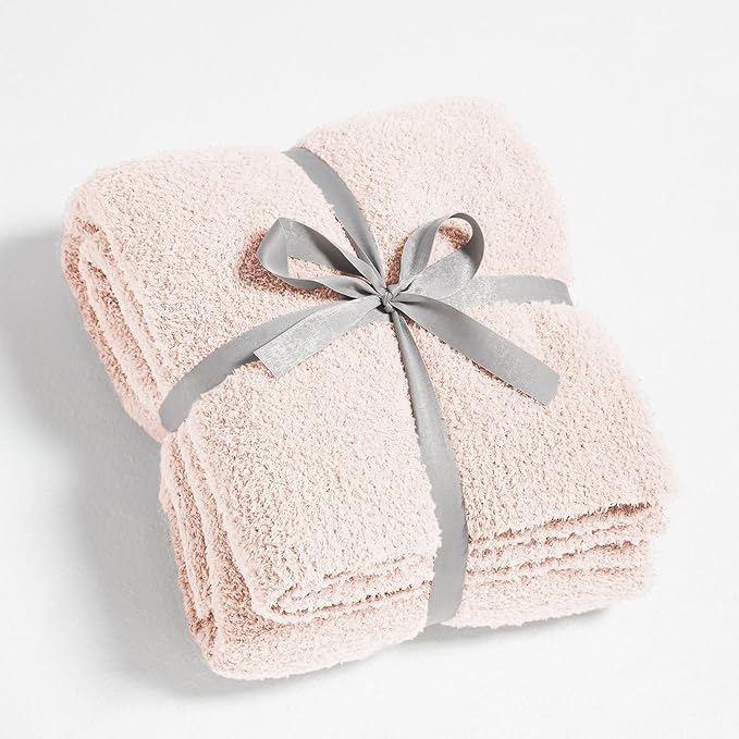 CYMULA Super Soft Pink Throw Blanket 50x60 inches- Lightweight Plush Fuzzy Fluffy Warm Cozy Blankets and Throws for Sofa B...