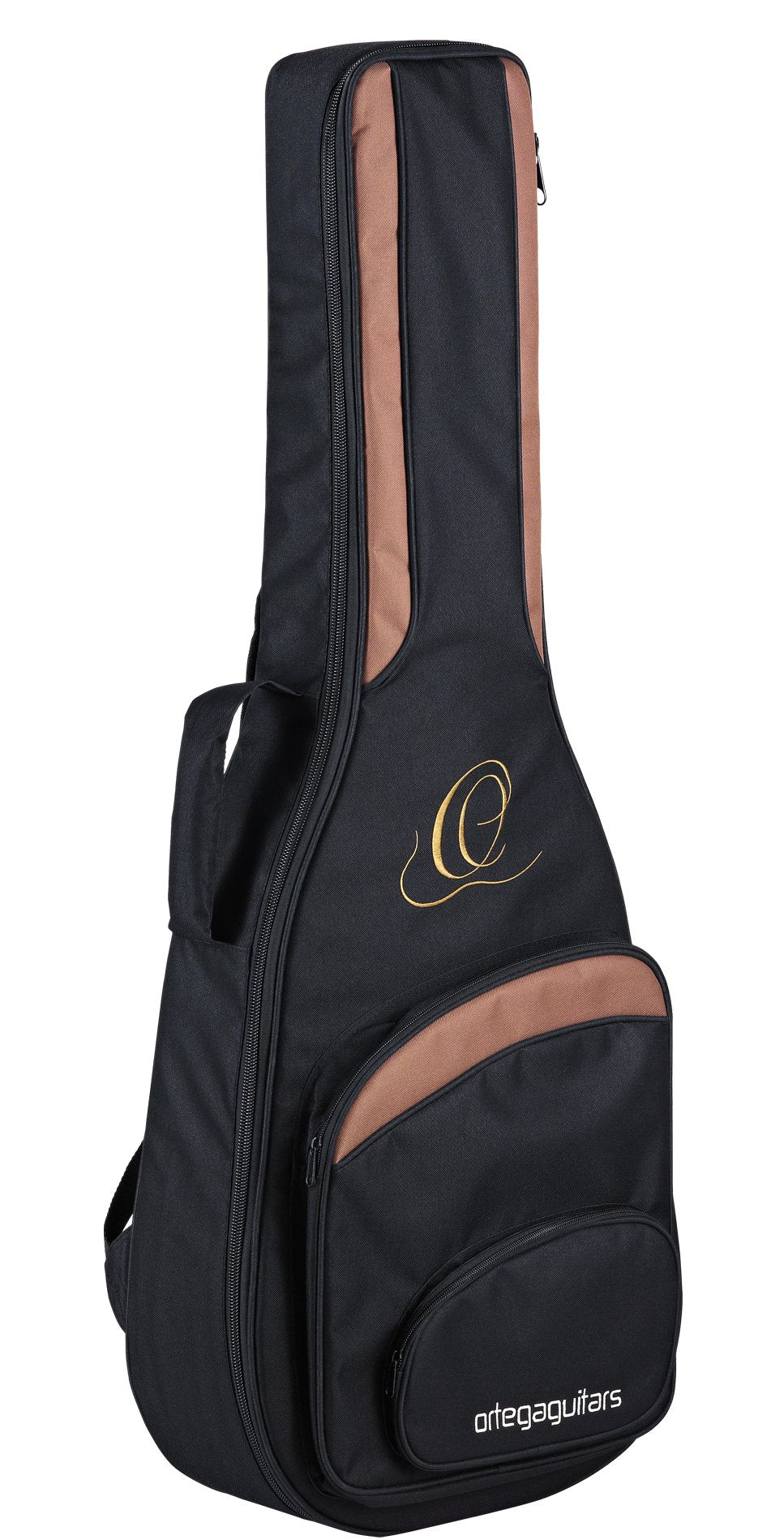 Ortega Guitars 1/2 Size Classical Guitar Pro Deluxe Gig Bag-Extra Thick Padding-Black (Onb12)