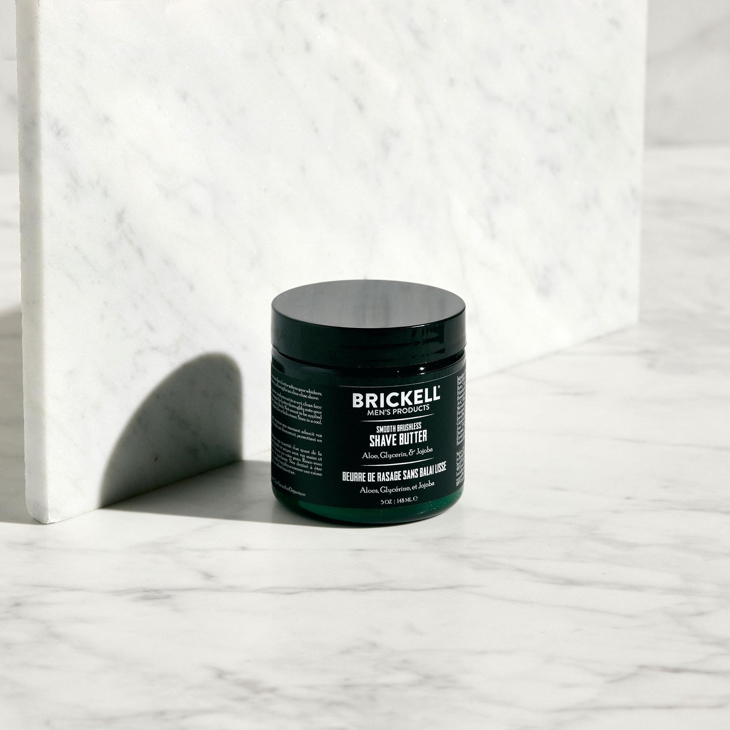 Brickell Men's Smooth Brushless Shave Butter for Men, Natural and Organic Smooth Shaving Butter to Fight Nicks, Cuts and Razor B