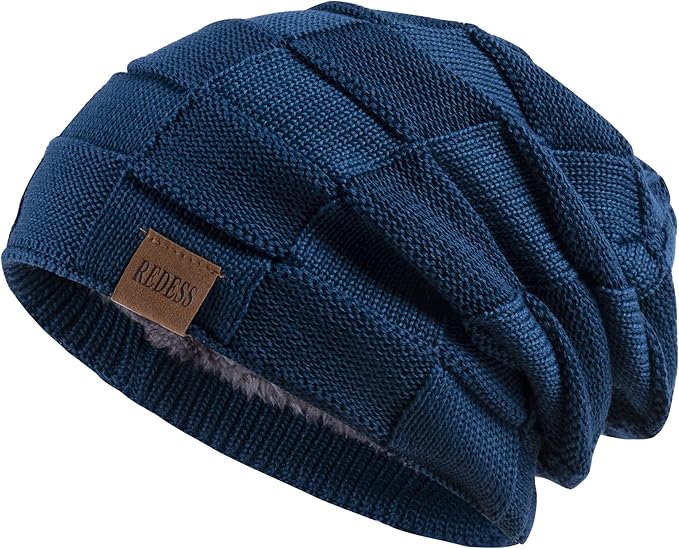 REDESS Beanie Hat for Men and Women Winter Warm Hats Knit Slouchy Thick Skull Cap