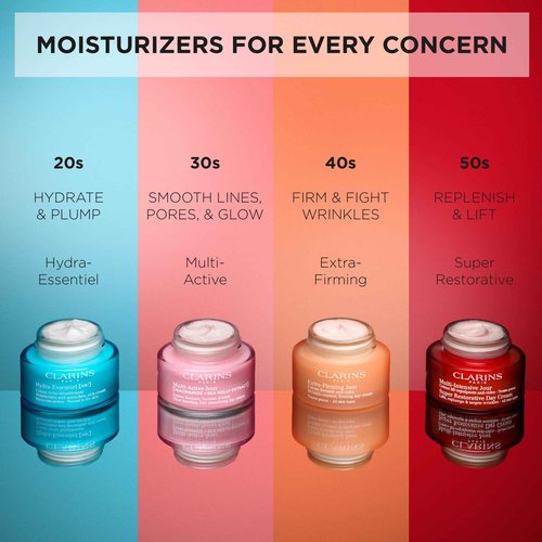 Clarins Multi-Active Renewing Night Moisturizer with Niacinamide | Smooth Fine Lines | Visibly Tighten Pores | Even Tone and Texture | Boost Glow | Strengthen Moisture Barrier | Dry Skin Type