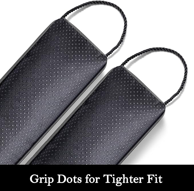 Sunolga Door Draft Stopper Blocks Hot and Cold Air with Removable Washable Cover for Bottom of Door, All-Season Seal for Noise, Light, Dust, Door Sweep for Gaps Up to 3", Home Essentials, 30", Gray